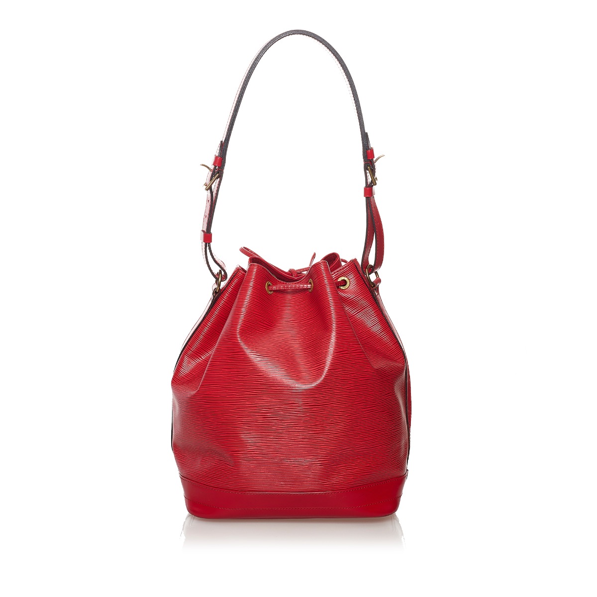Louis Vuitton Red Epi Leather Noe Shoulder Bag ○ Labellov