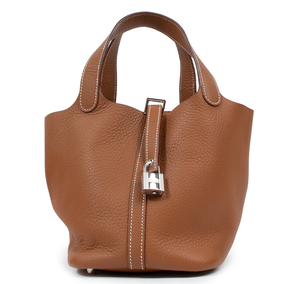 Hermes Picotin Lock 18 Bag Blanc CK01 Taurillon Clemence