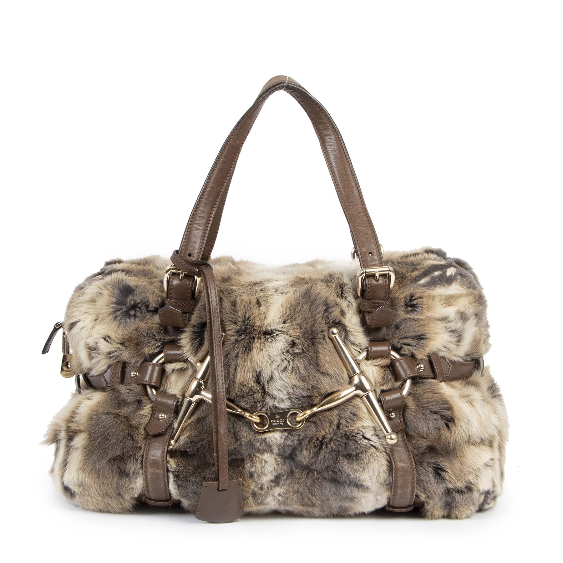 Gucci Limited Edition 85th Anniversary Fur Boston Bag ○ Labellov