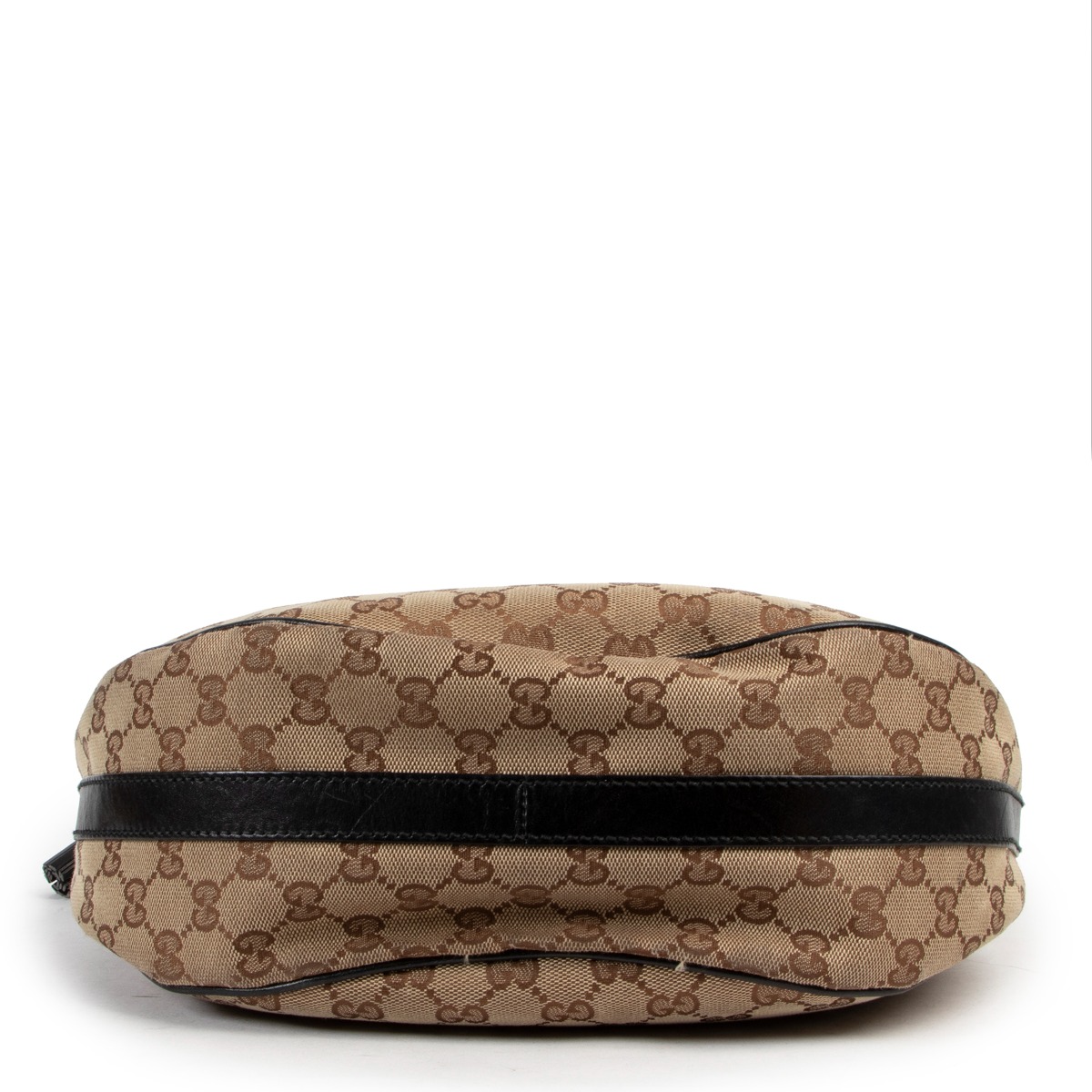 Gucci Brown Canvas Monogram Hobo Bag ○ Labellov ○ Buy and Sell