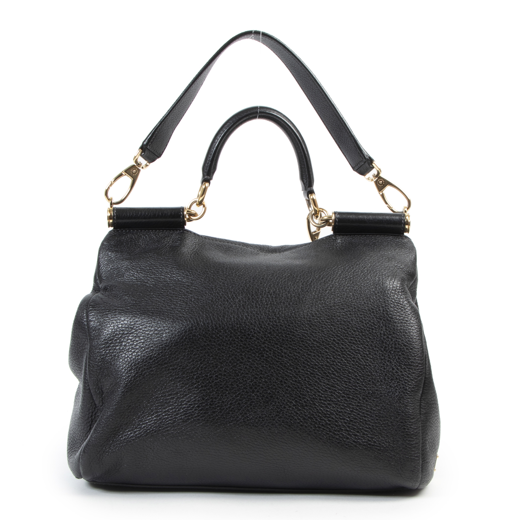 Dolce & Gabbana★素敵！Pebbled Leather Bucket Shoulder Bag Dolce & Gabbana Women's 100% Pebbled Leather Bucket Handbag
