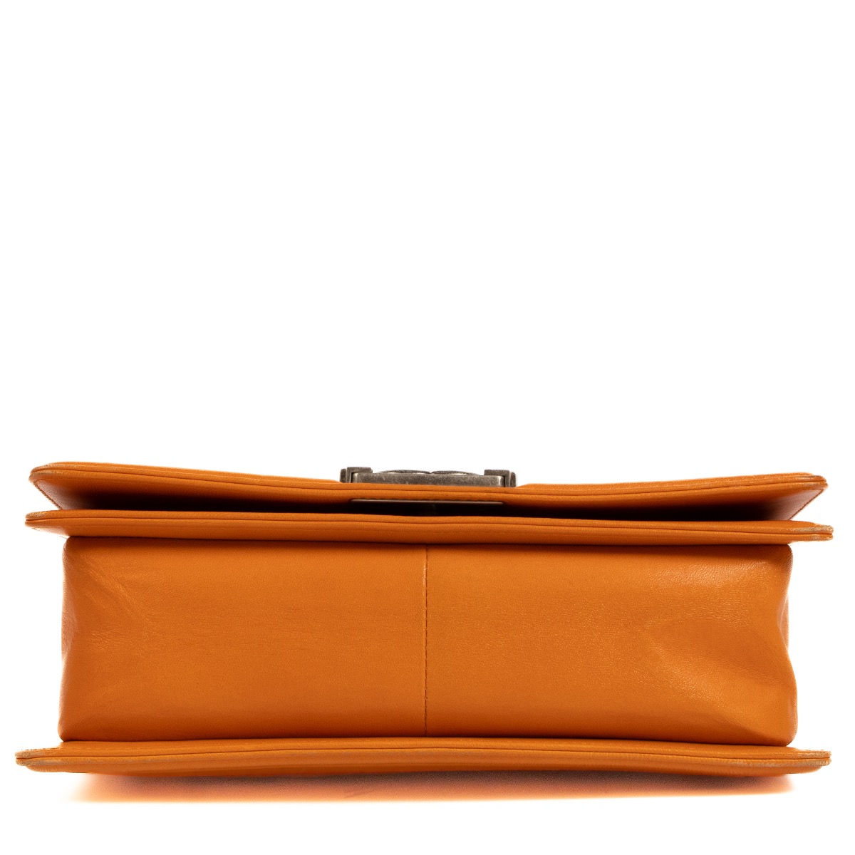 Chanel Orange Calfskin Medium Boy Bag ○ Labellov ○ Buy and Sell