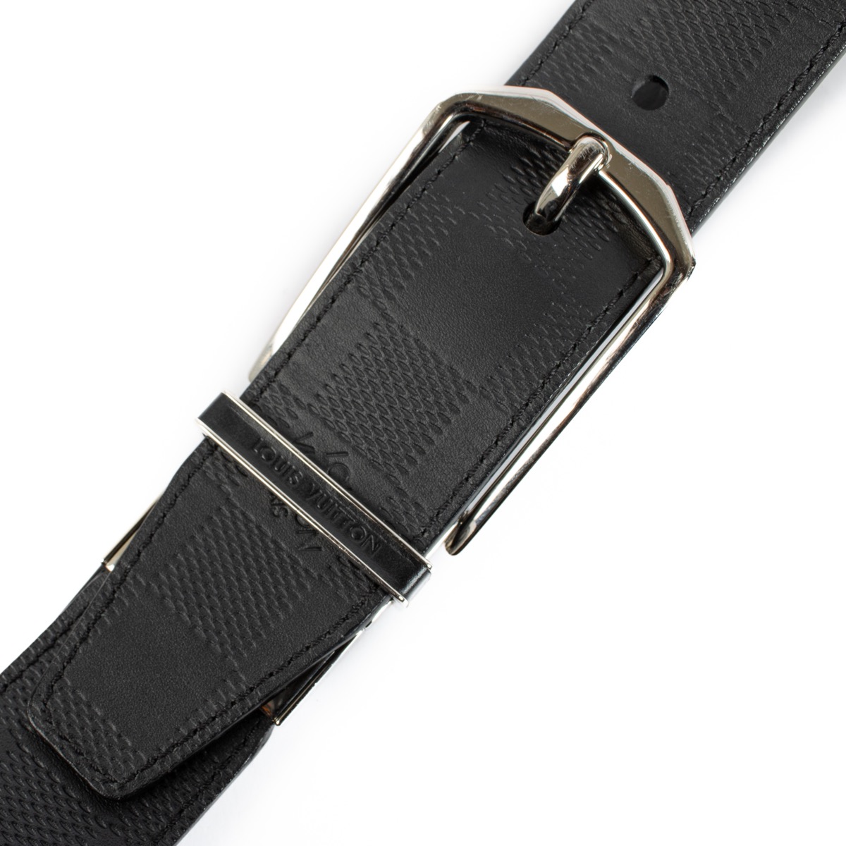 Louis Vuitton Black Damier Infinite Pont Neuf Belt - Size 95
