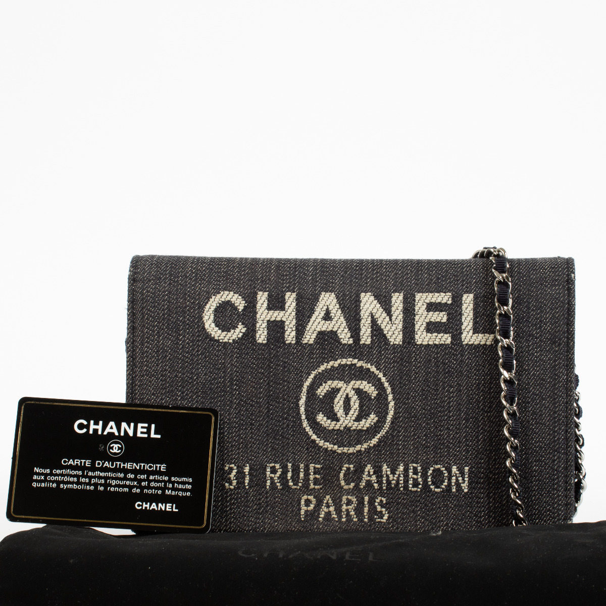 Chanel 31 Rue Cambon Denim Wallet on Chain Bag ○ Labellov ○ Buy