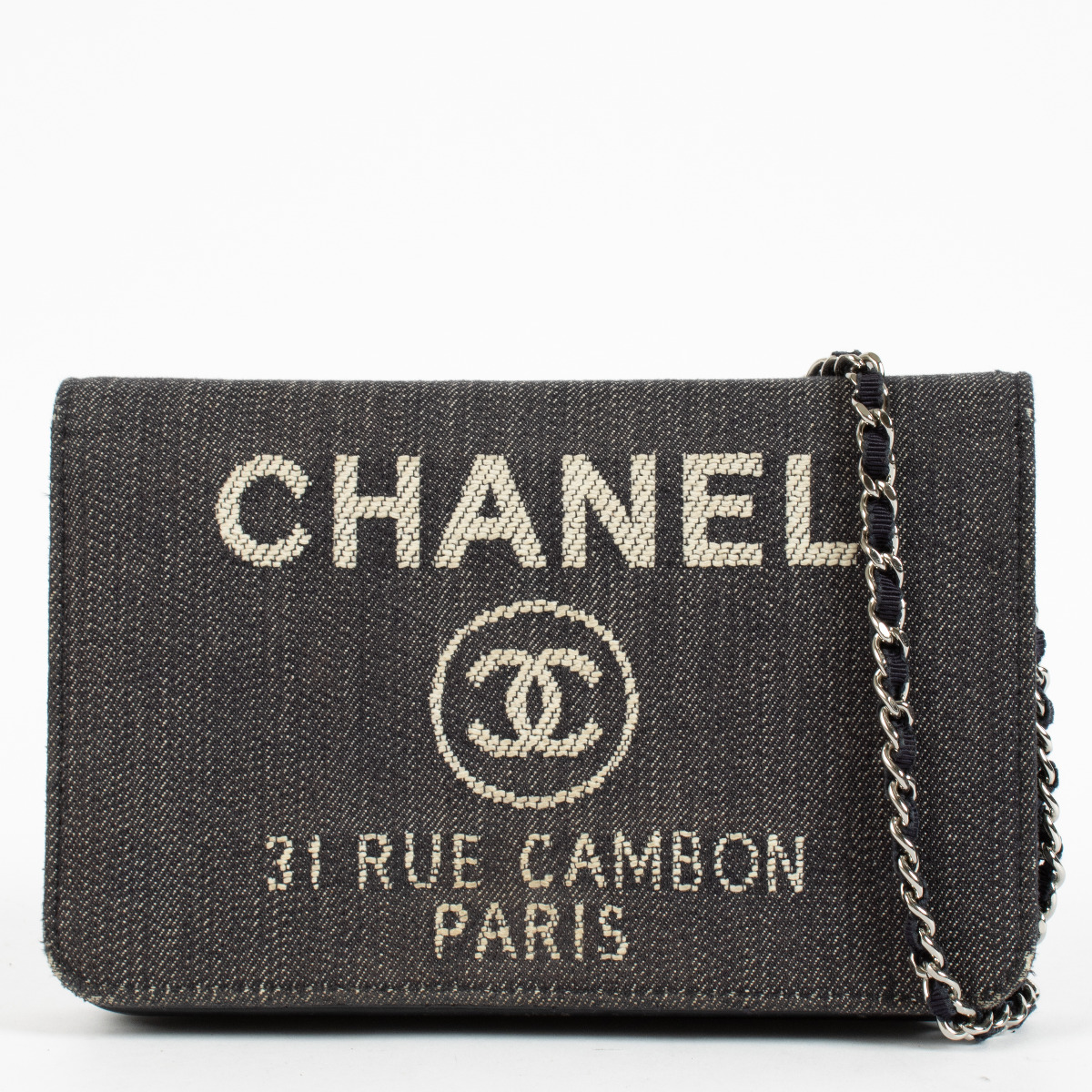 シャネル デニム 長財布 31 RUE CAMBON PARIS シャネル 財布 二つ折り デニム 長財布 デニム 【極美品】正規品