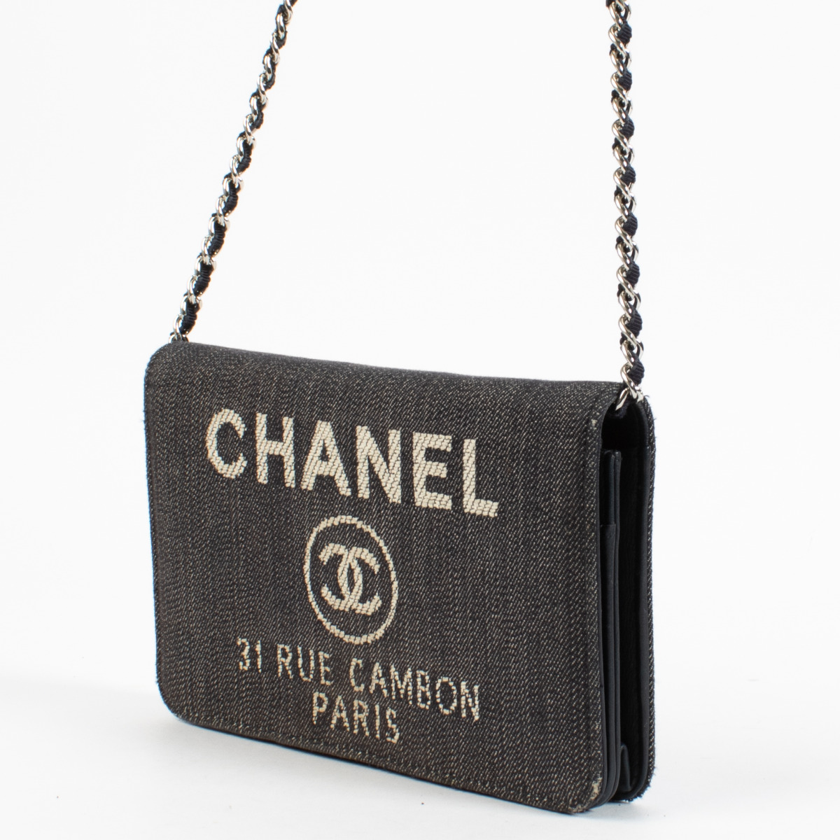 Chanel 31 Rue Cambon Denim Wallet on Chain Bag ○ Labellov