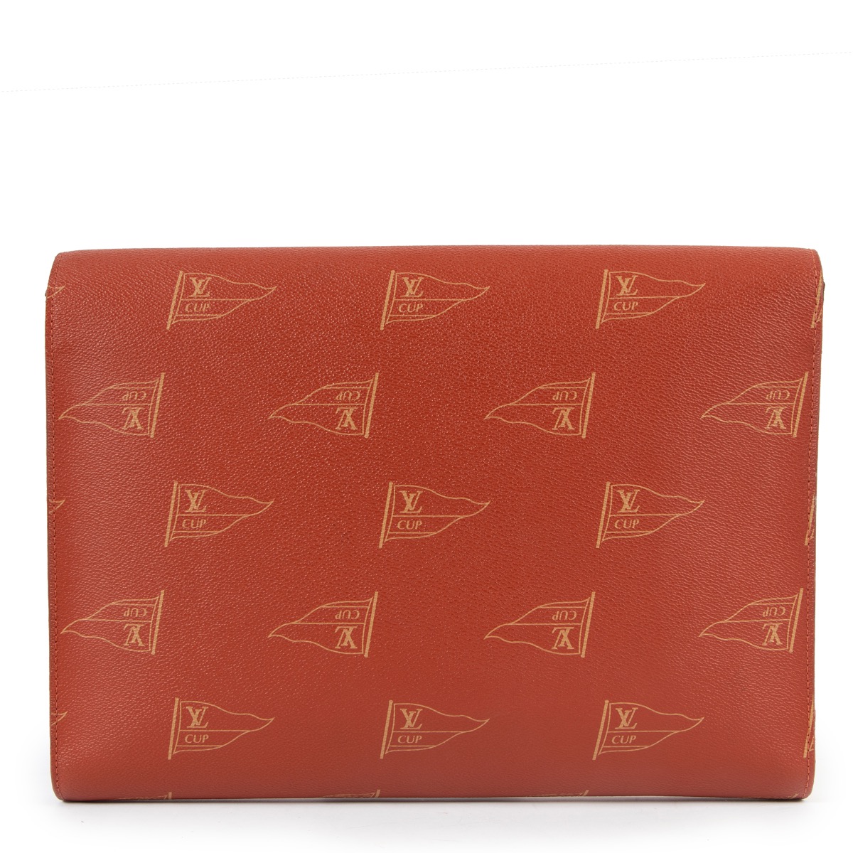Louis Vuitton Orange Canvas 1994 America's Cup Clutch