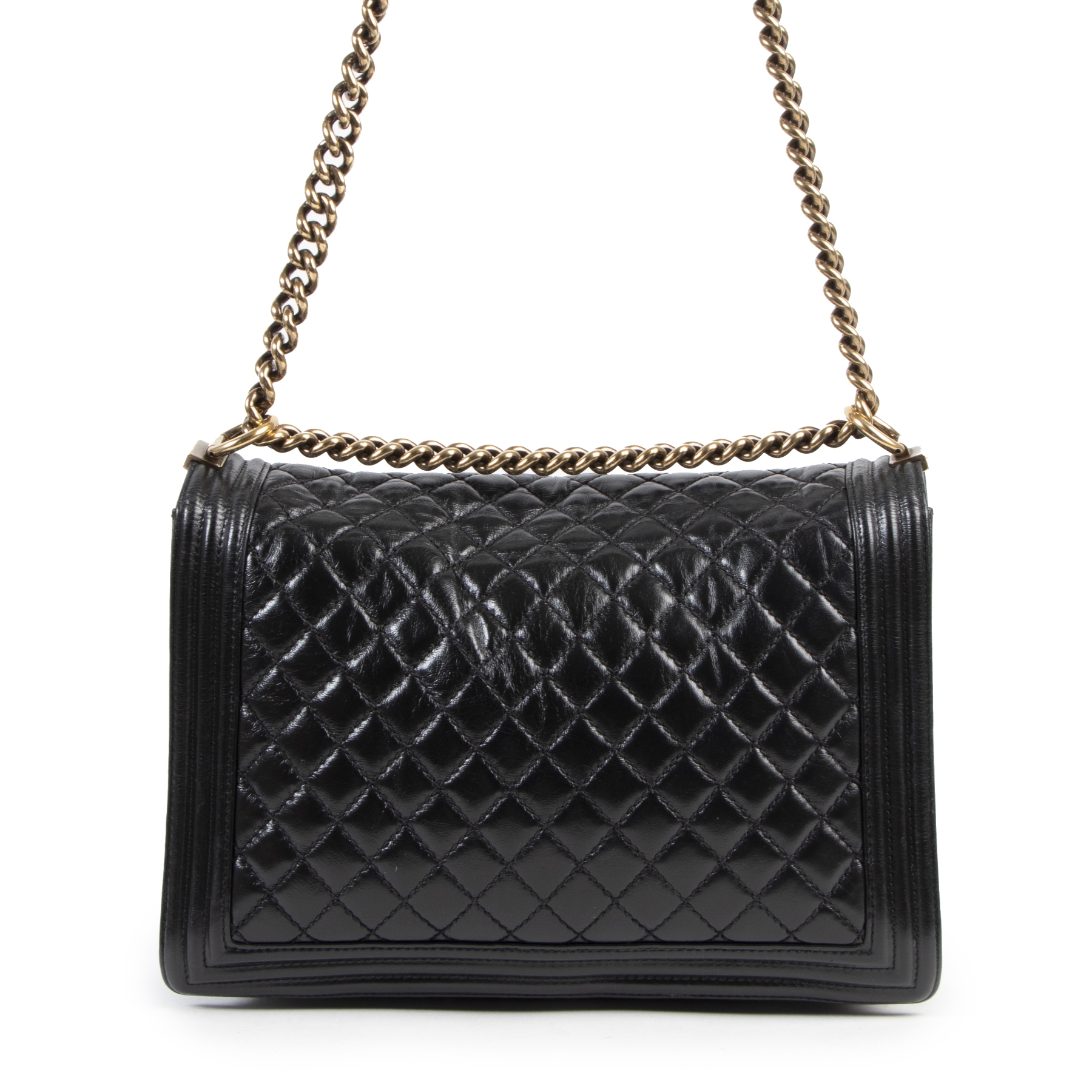 Large chanel boy bag deals
