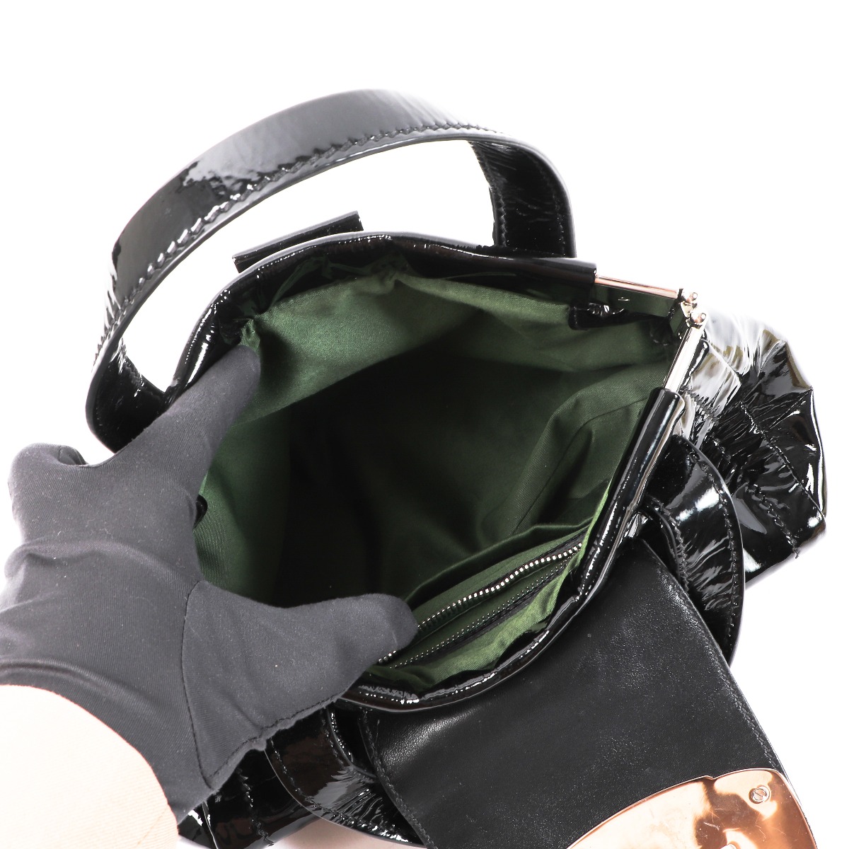 バッグ 2004s miumiu turn lock leather handbag Miu Miu Archive Handbag – Tote Bag – Brown Suede Leather