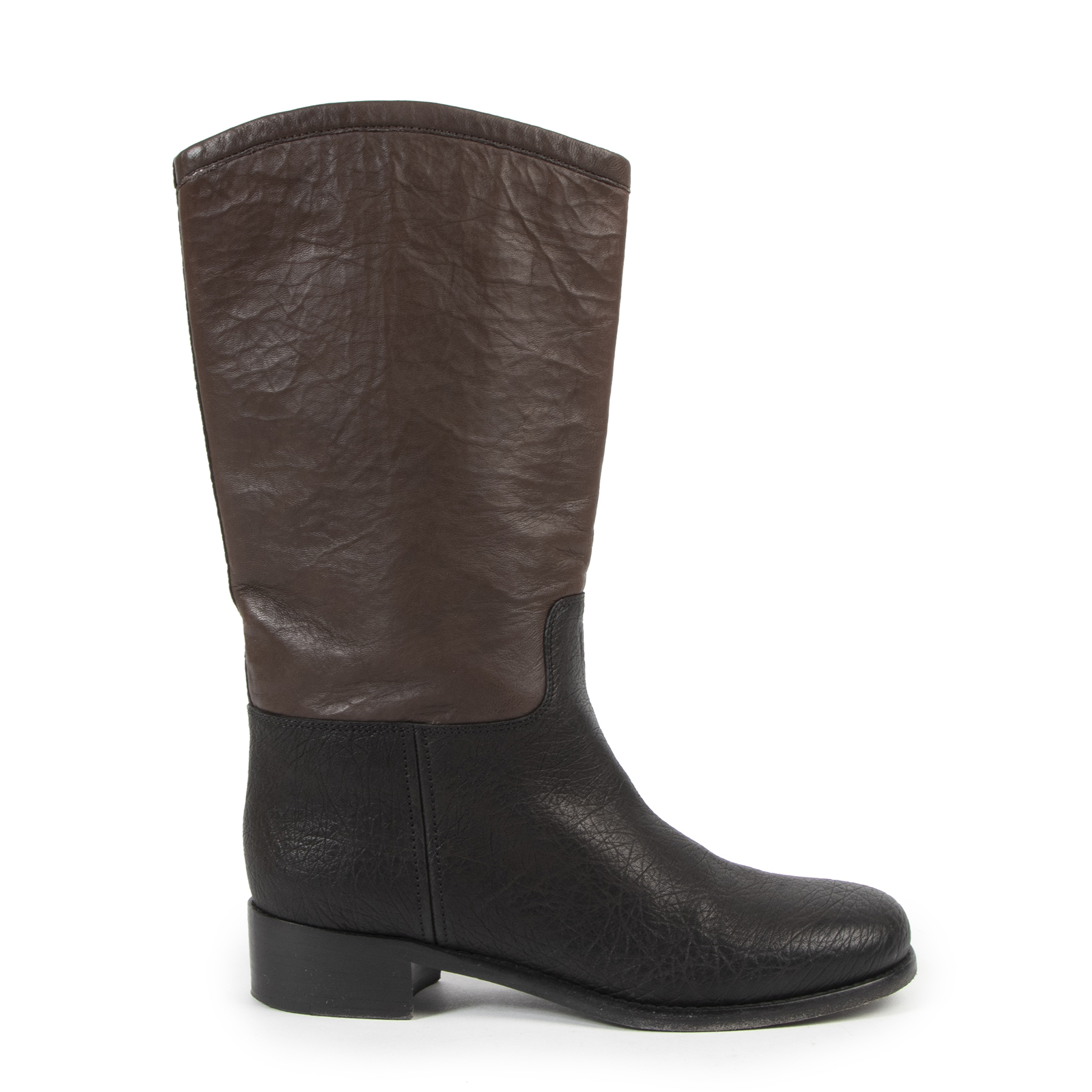 Chanel two hot sale tone boots