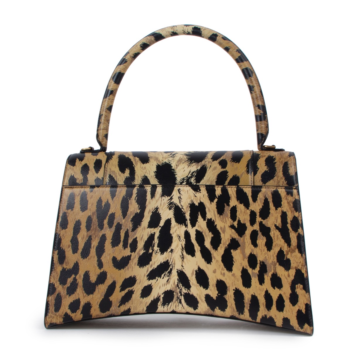 送料込 BALENCIAGA Crush Medium Chain Bag With Leopard Print Balenciaga Monaco Mini Leopard-Print Nylon Shoulder Bag