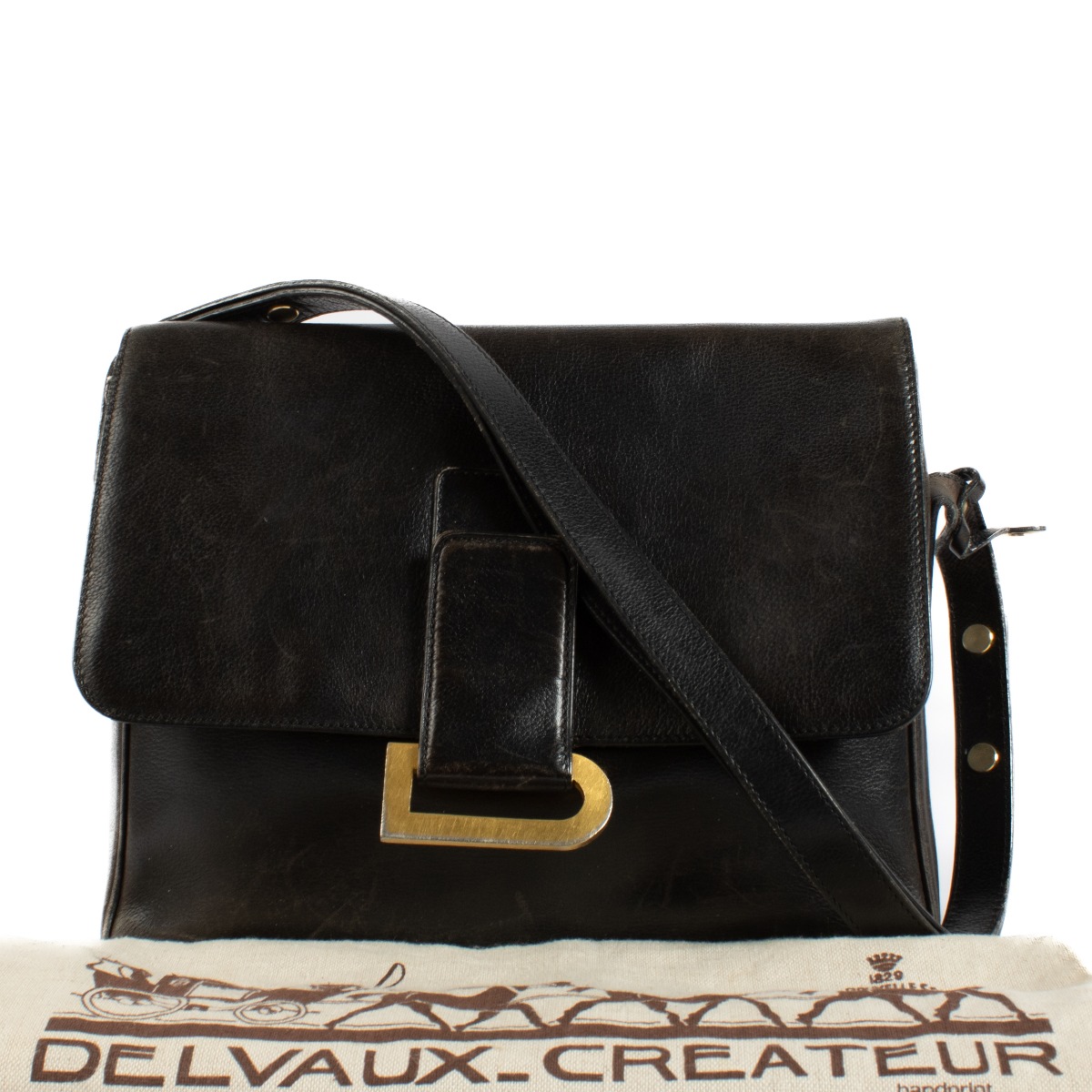Delvaux Brown Poirier Shoulder Bag ○ Labellov ○ Buy and