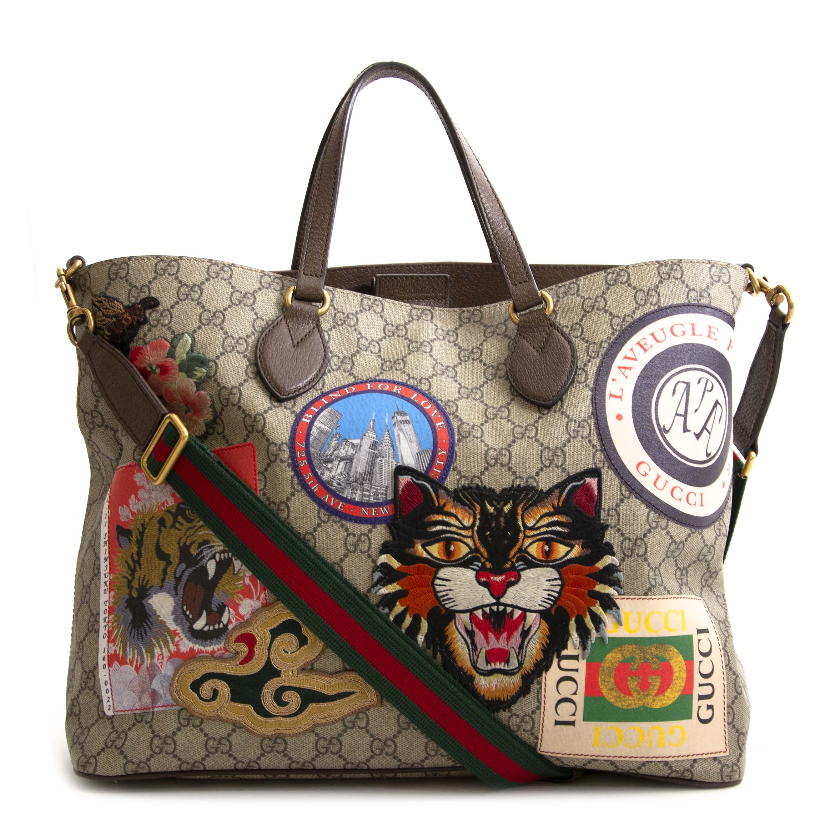 Gucci sales patch tote
