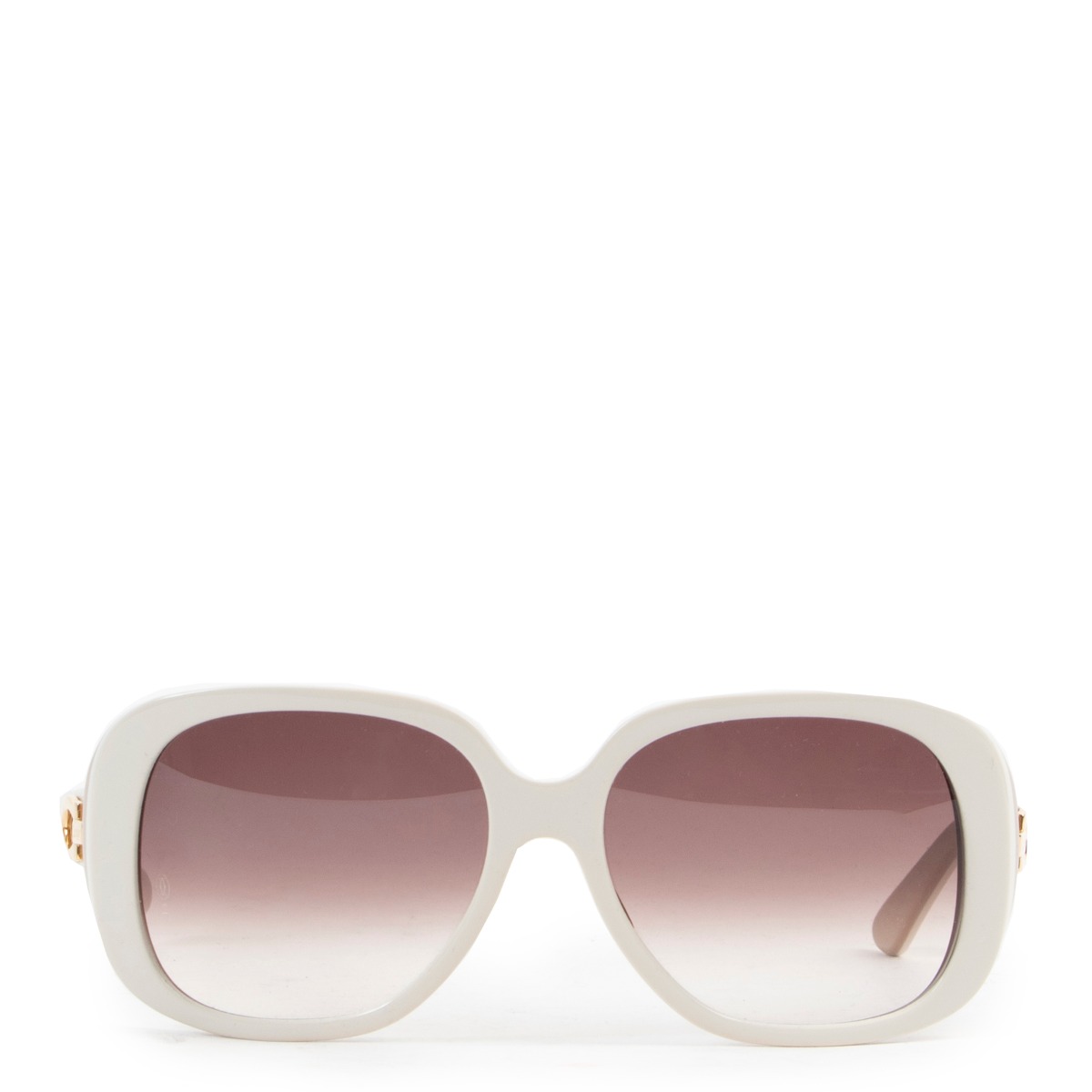 Sentimiento de culpa reaccionar Calma Cartier White Sunglasses ○ Labellov ○ Buy and Sell Authentic Luxury