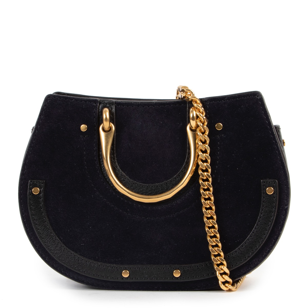 Chlo Black Suede Crossbody Bag Labellov Buy and Sell