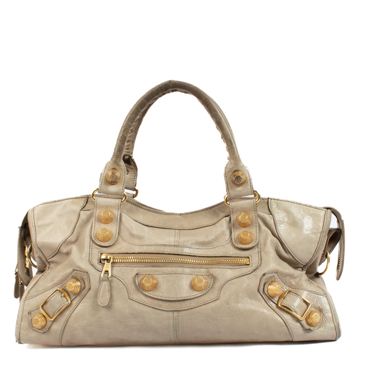 Balenciaga Beige Giant Part Time Bag ○ Labellov ○ Buy and Sell