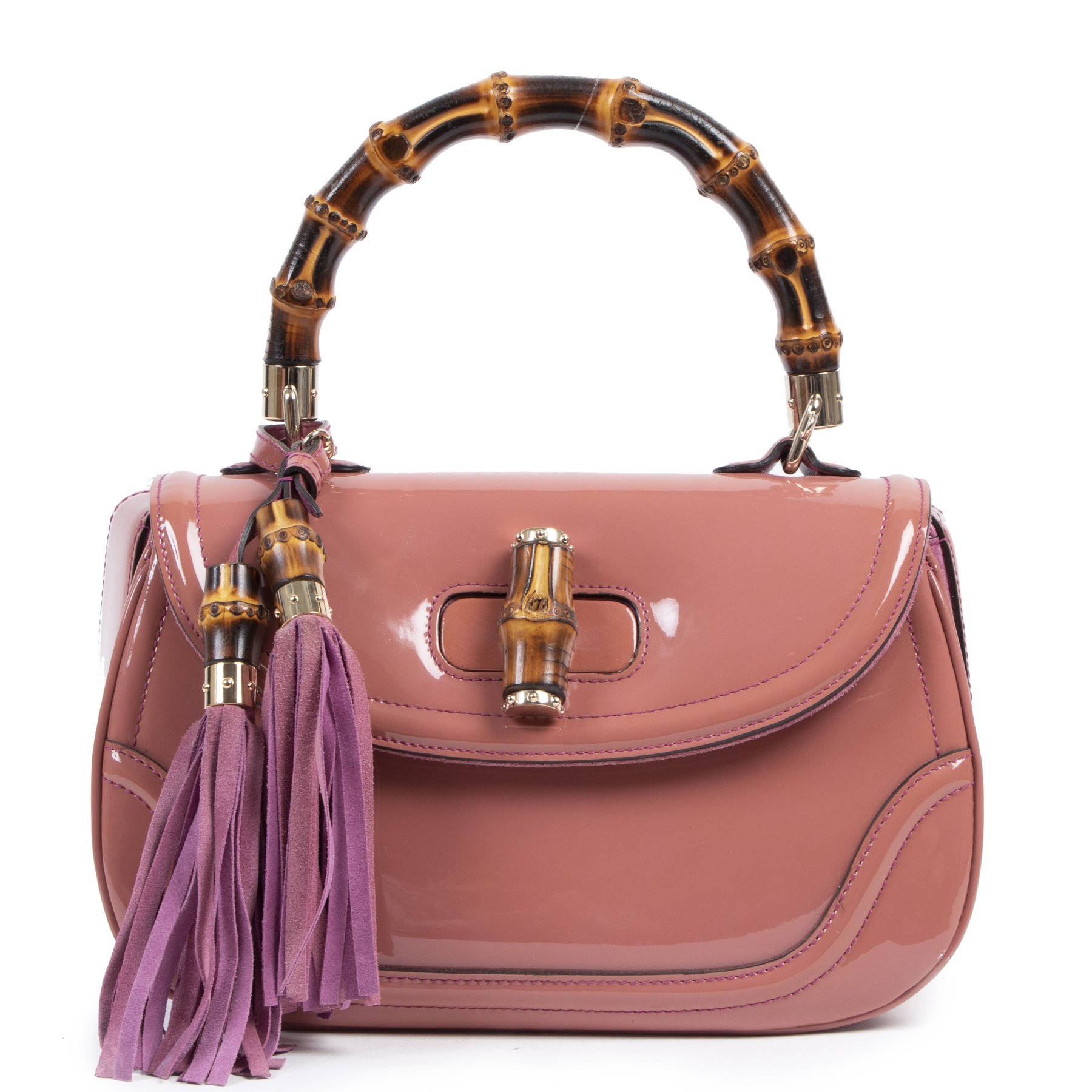 Gucci bamboo bag pink online