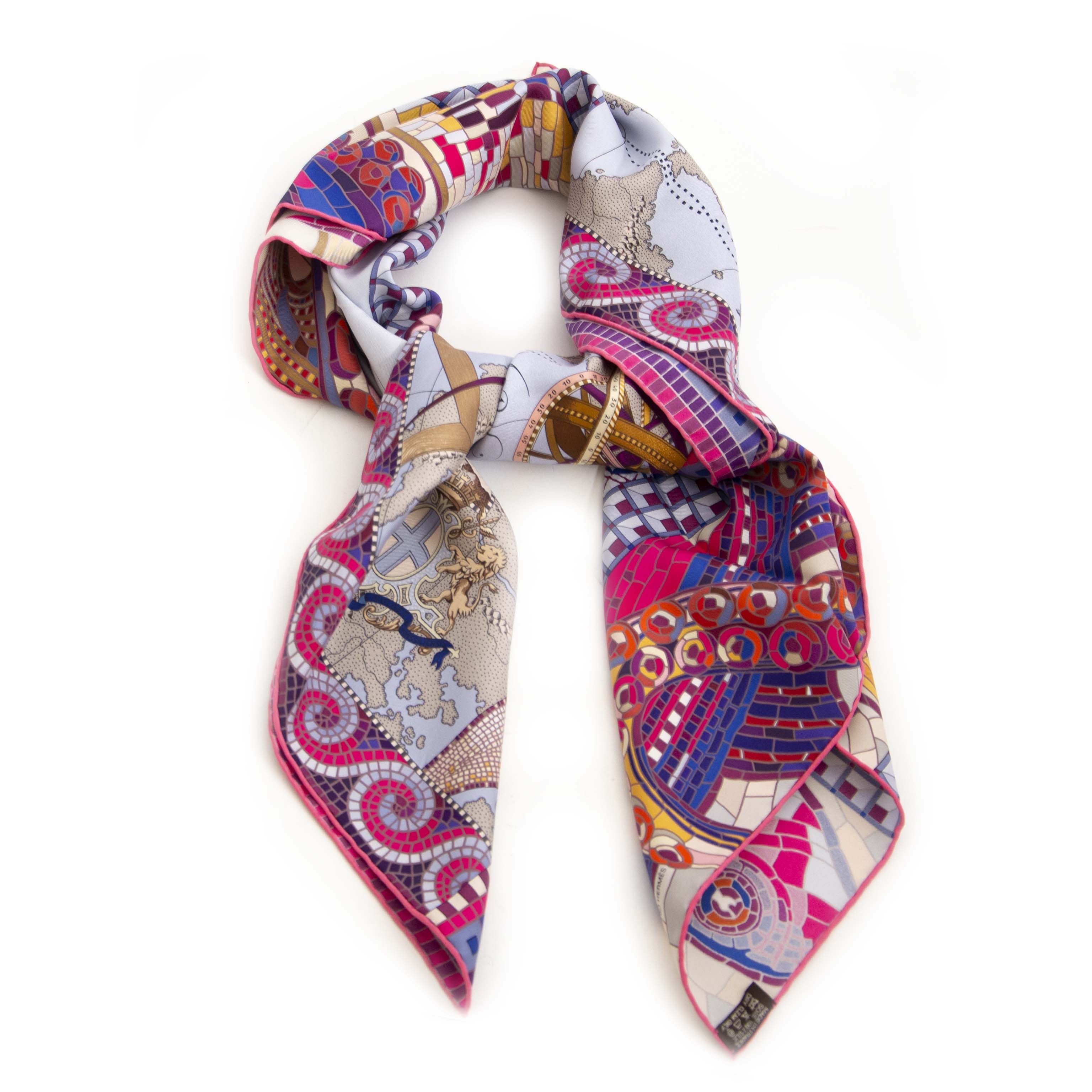 Herm s Carr Le Voyage De Pytheas Silk Scarf Labellov Buy