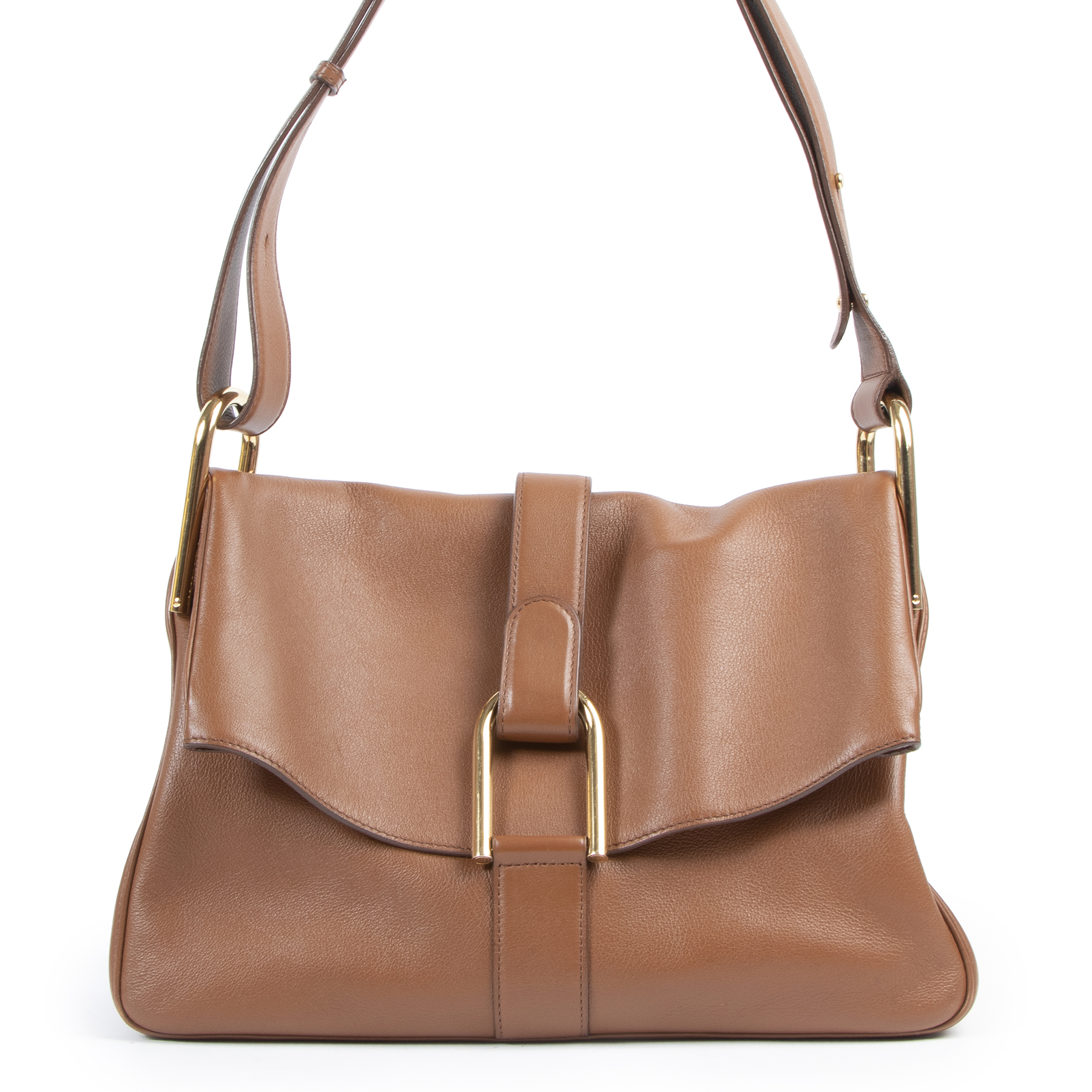Delvaux Givry MM Shoulder Bag: Solid Gold Oldie - Snob Essentials