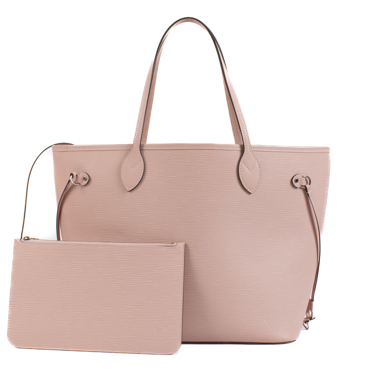 Louis Vuitton Pink Epi Leather Neverfull MM Shoulder Bag