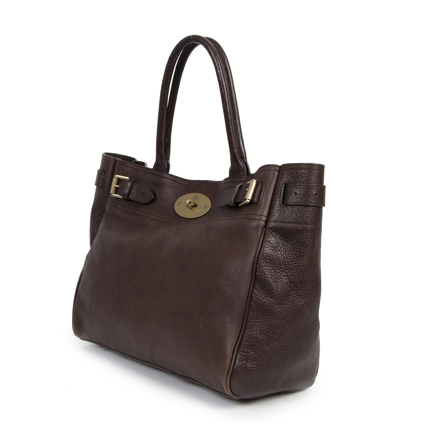 Mulberry Dark Brown Bayswater Tote Bag Labellov Buy and Sell