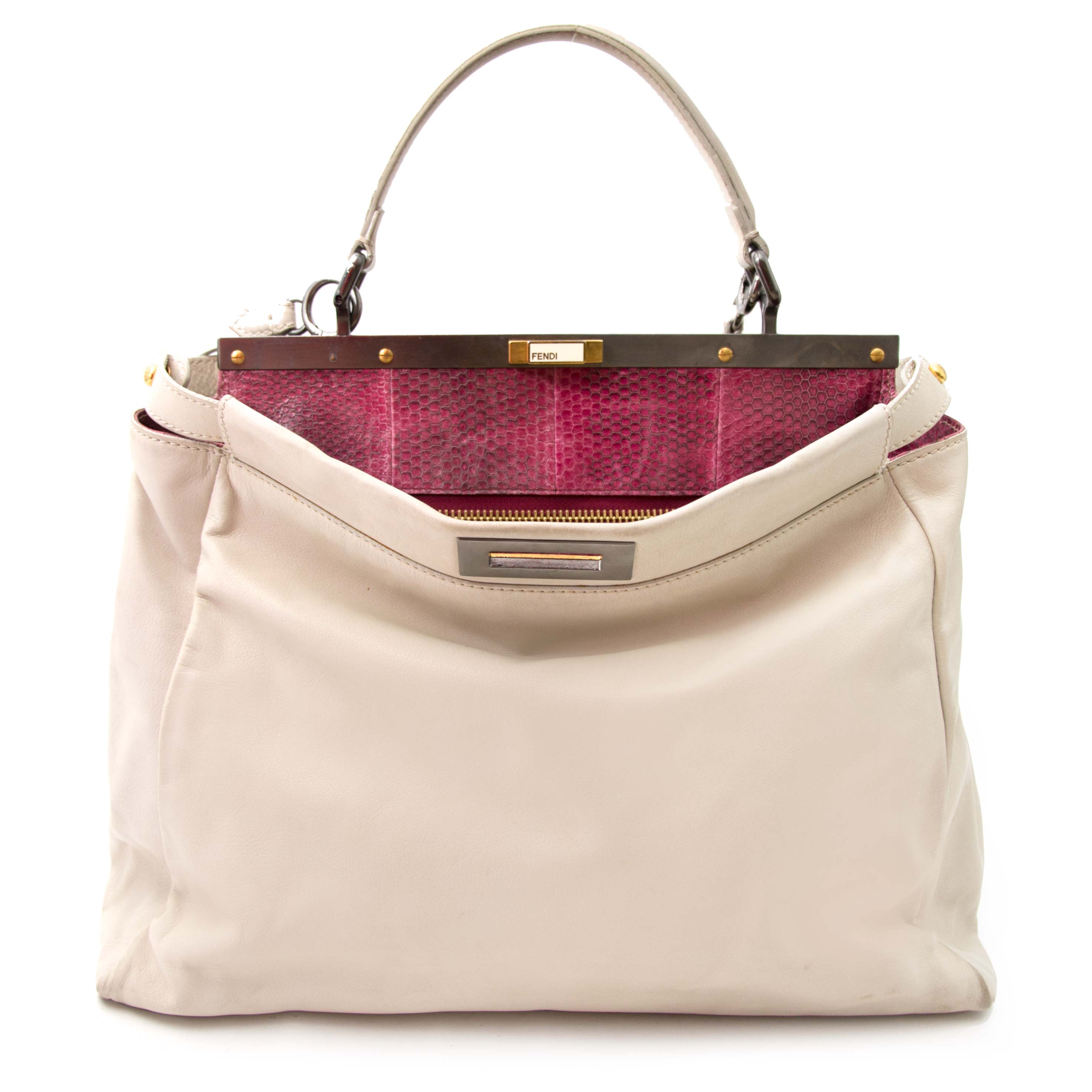ハンドバッグ Fendi Peekaboo Fendi Peekaboo X-Tote Canvas Medium Green Ladies Handbag | eBay