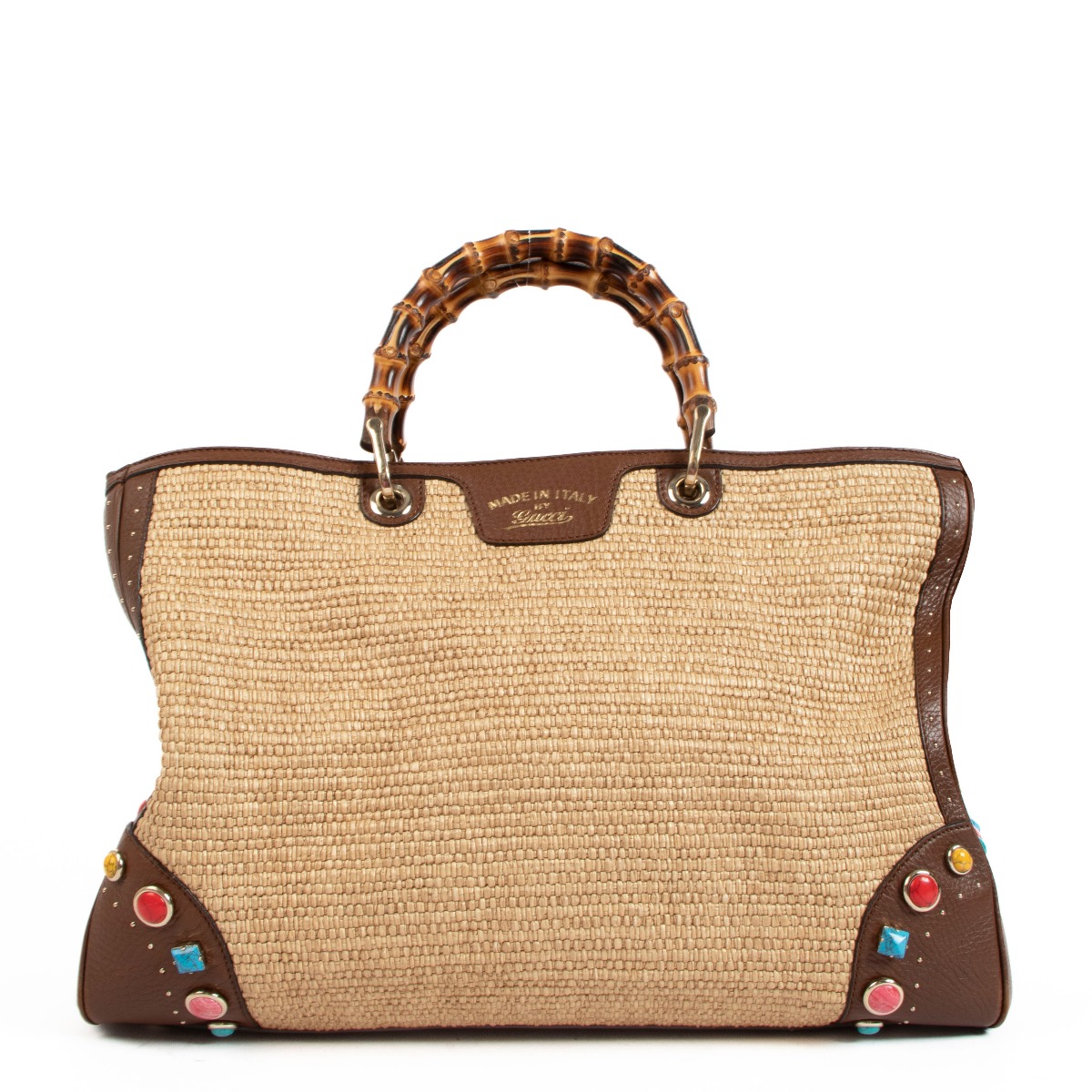 Gucci bamboo shopper bag top