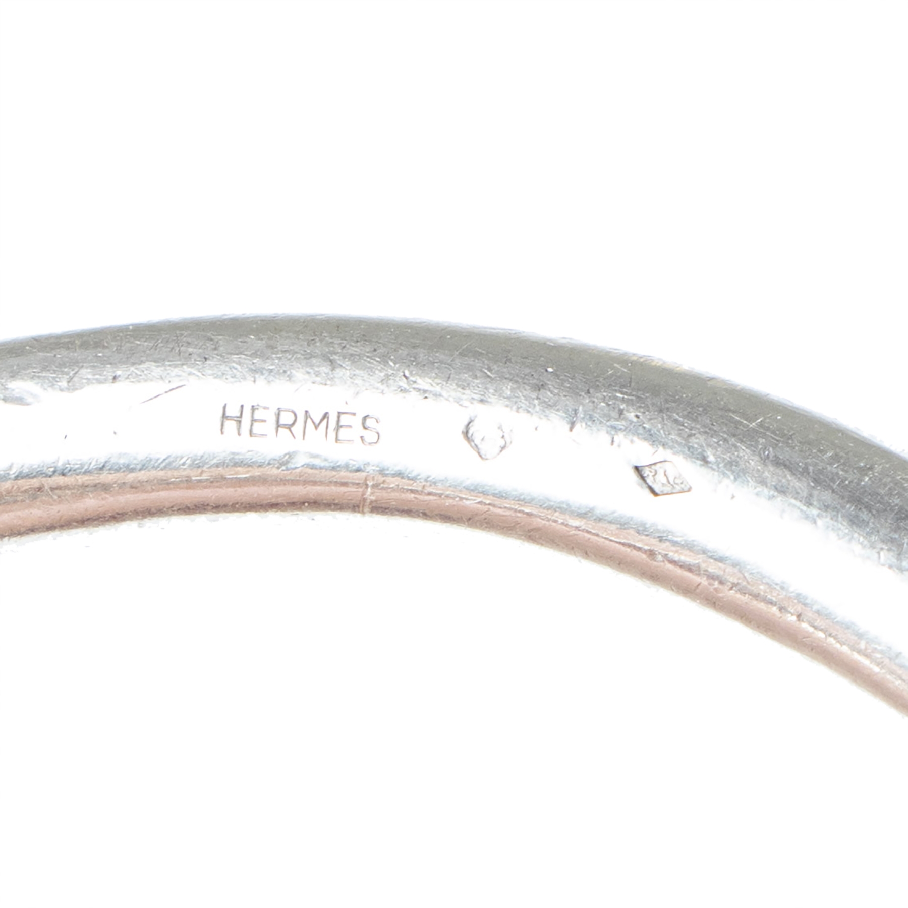 Authentic! Hermes Nausicaa 18K White Gold Diamond Horsebit