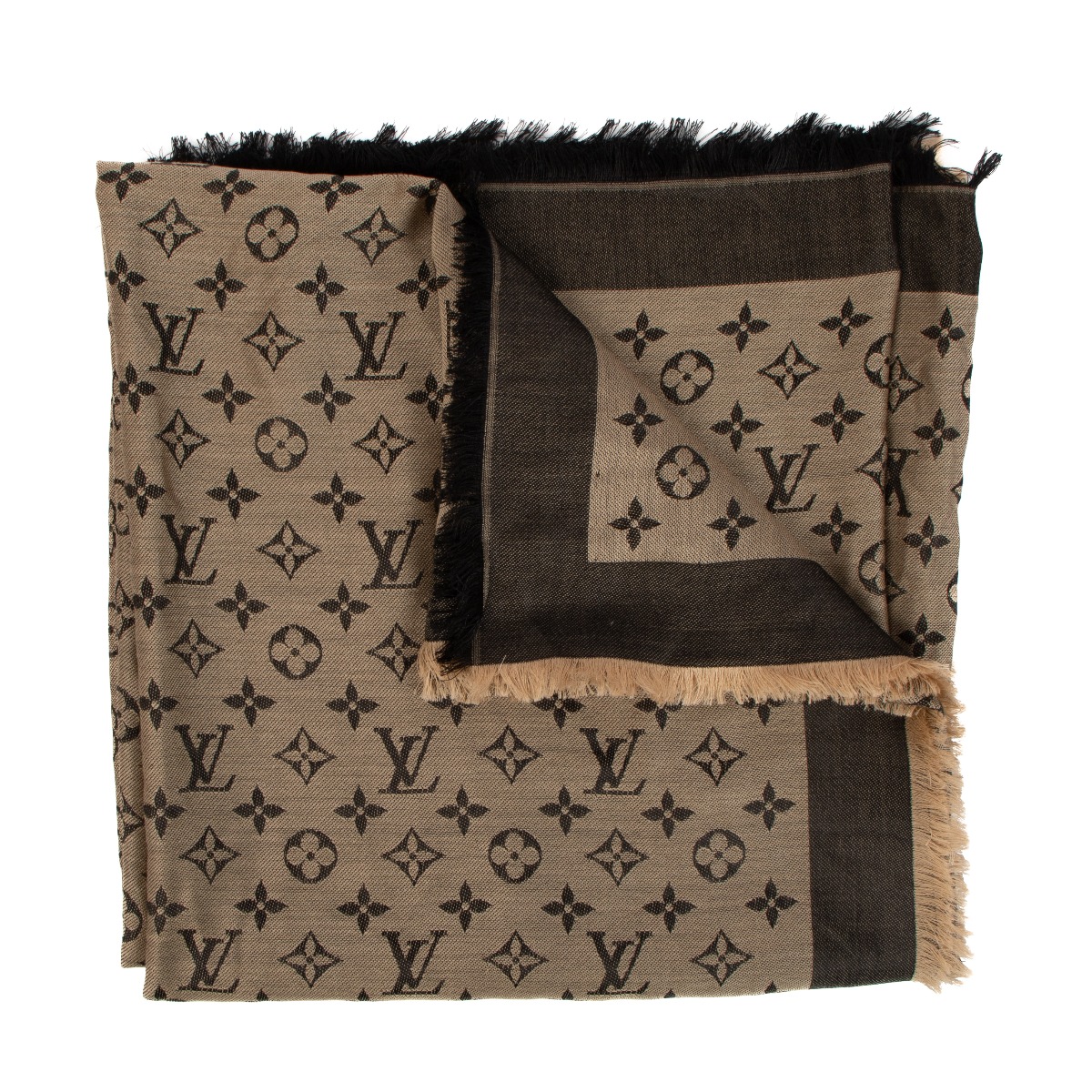 Bidinstyle on X: the LV Monogram Denim shawl is up for bids at a