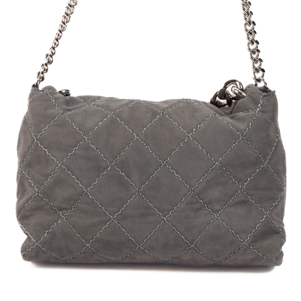 stella mccartney grey soft bekcett quilted crossbody bag