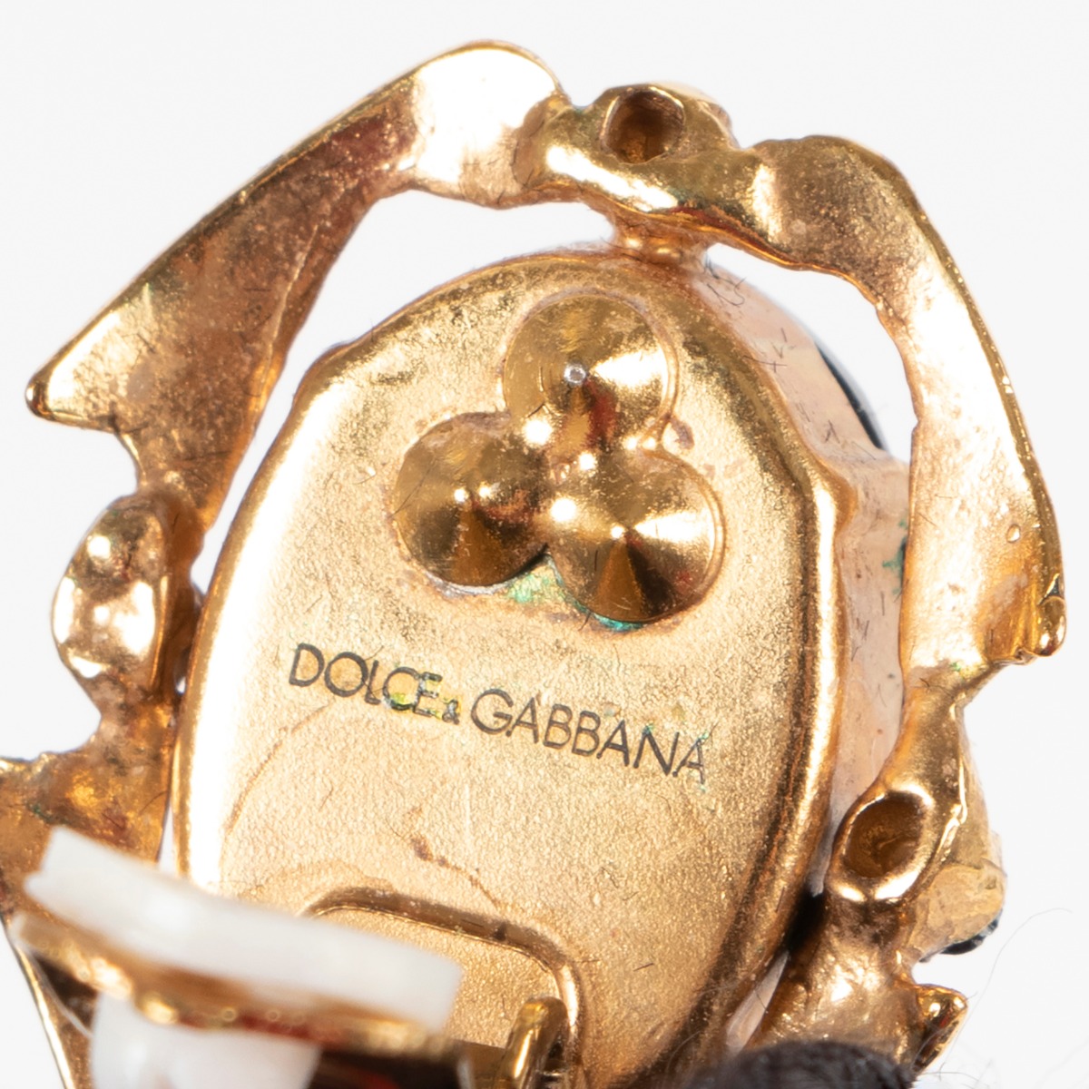 【関税&送料込】Dolce E Gabbana Brass Earrings Dolce & Gabbana DG Brass Clips Earrings (すべての新品