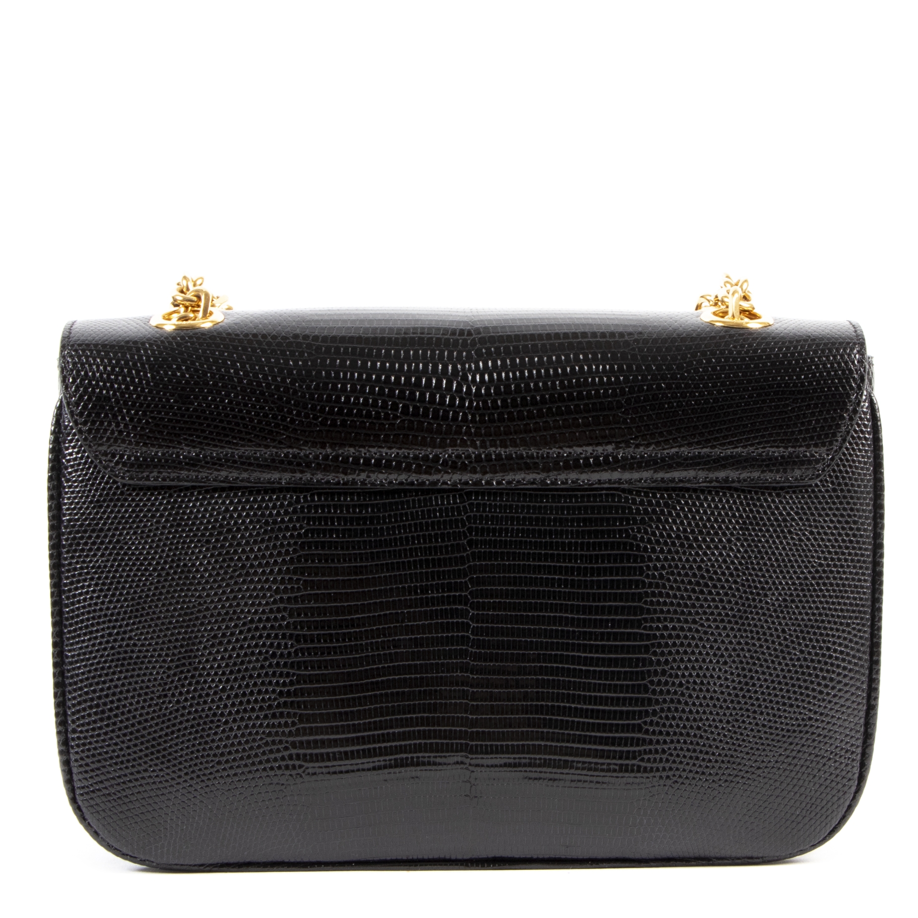 Celine Black Lizard Medium C Bag Labellov Buy and Sell