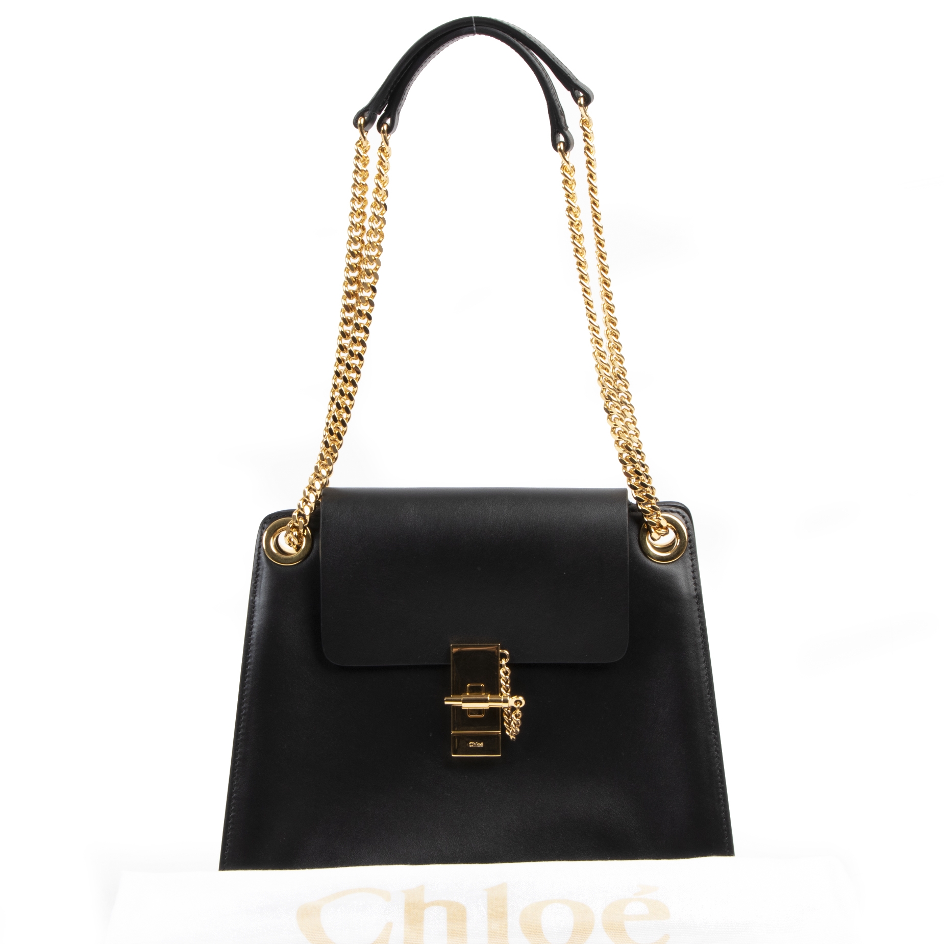 Chloe Black Annie Shoulder Bag GHW Labellov Buy and Sell Authentic Luxury