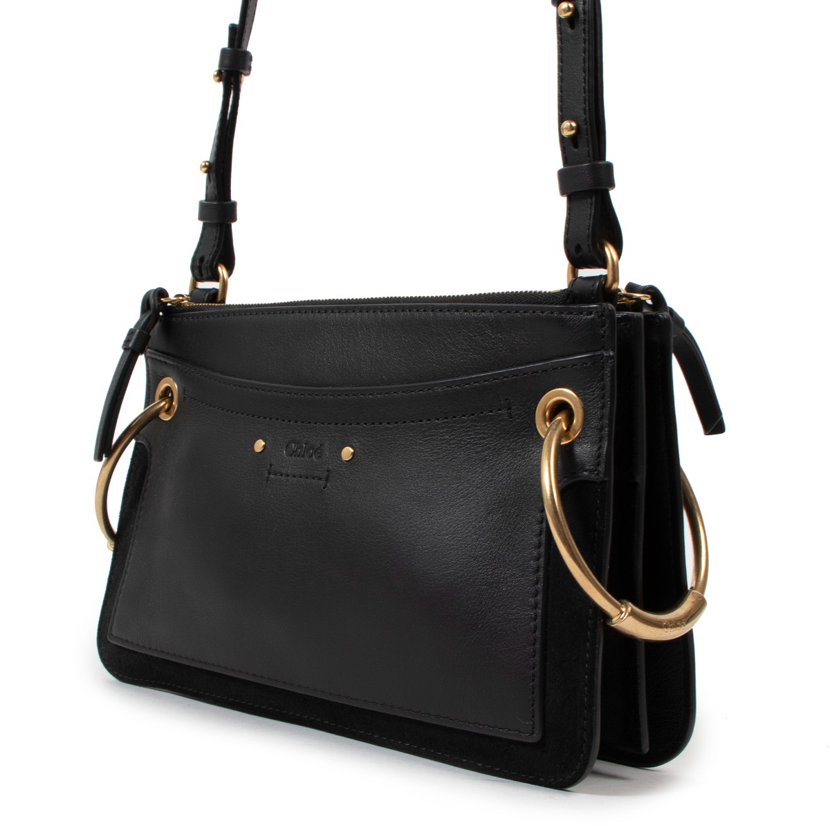 Chloe black top crossbody bag