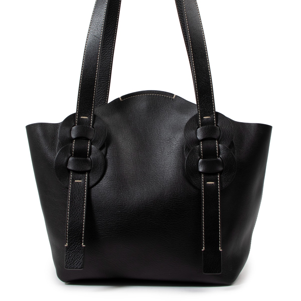 Chloé Black Small Darryl Tote Bag ○ Labellov ○ Buy and
