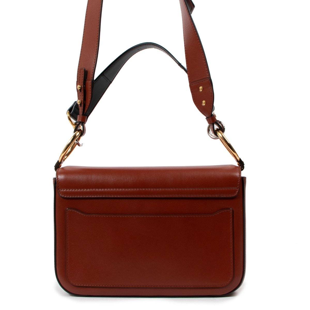 Chloé Sepia Brown C Double Carry Shoulder Bag ○ Labellov