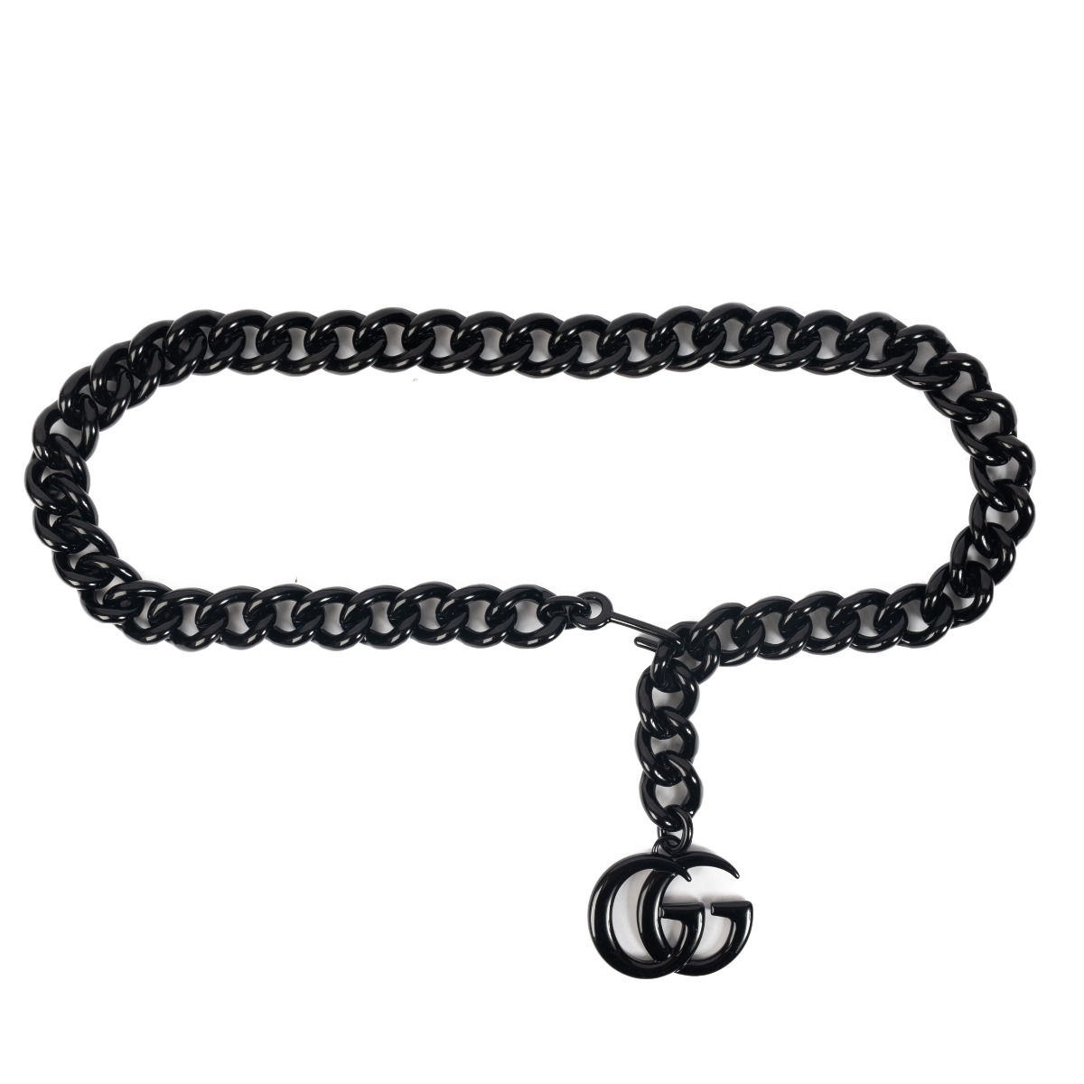 black chain belt