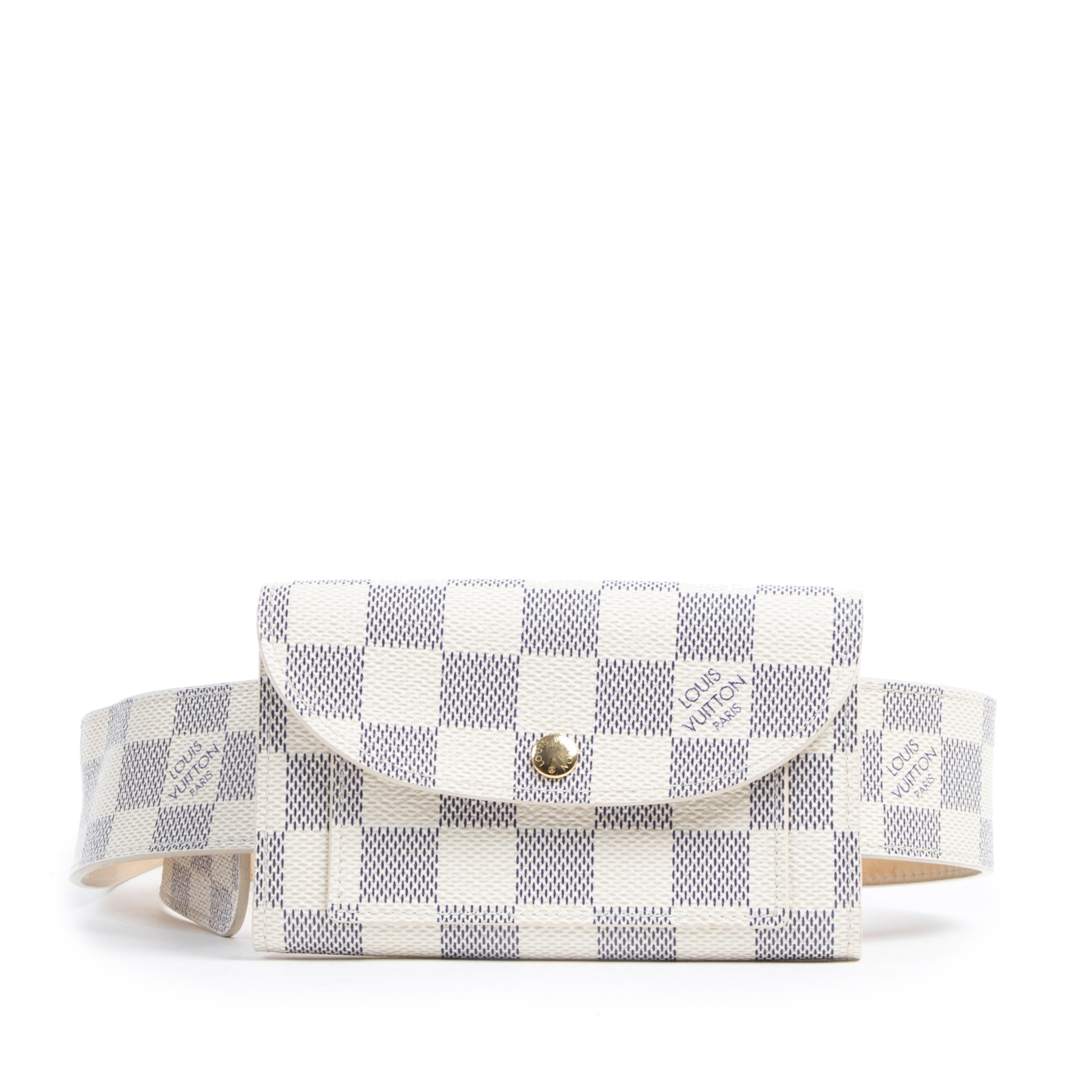 Louis vuitton white belt bag new arrivals