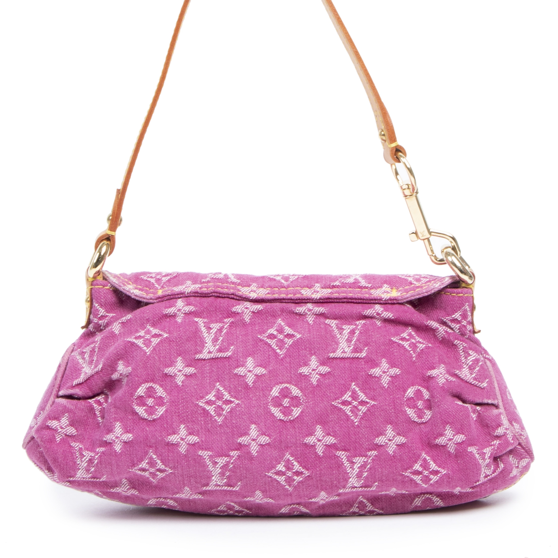 Only 272.10 usd for Authentic Louis Vuitton Pink Denim Baggy GM
