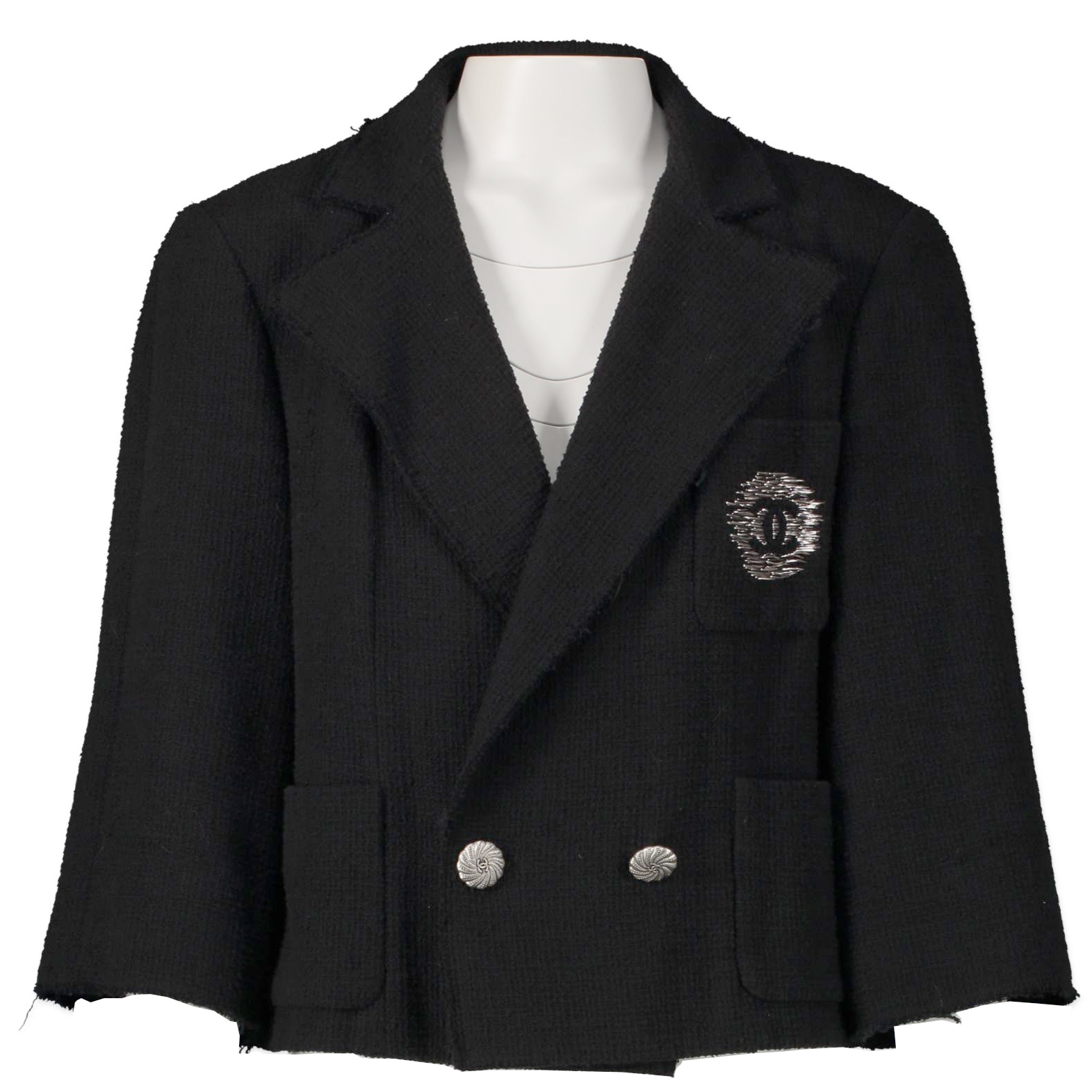 chanel black suit jacket