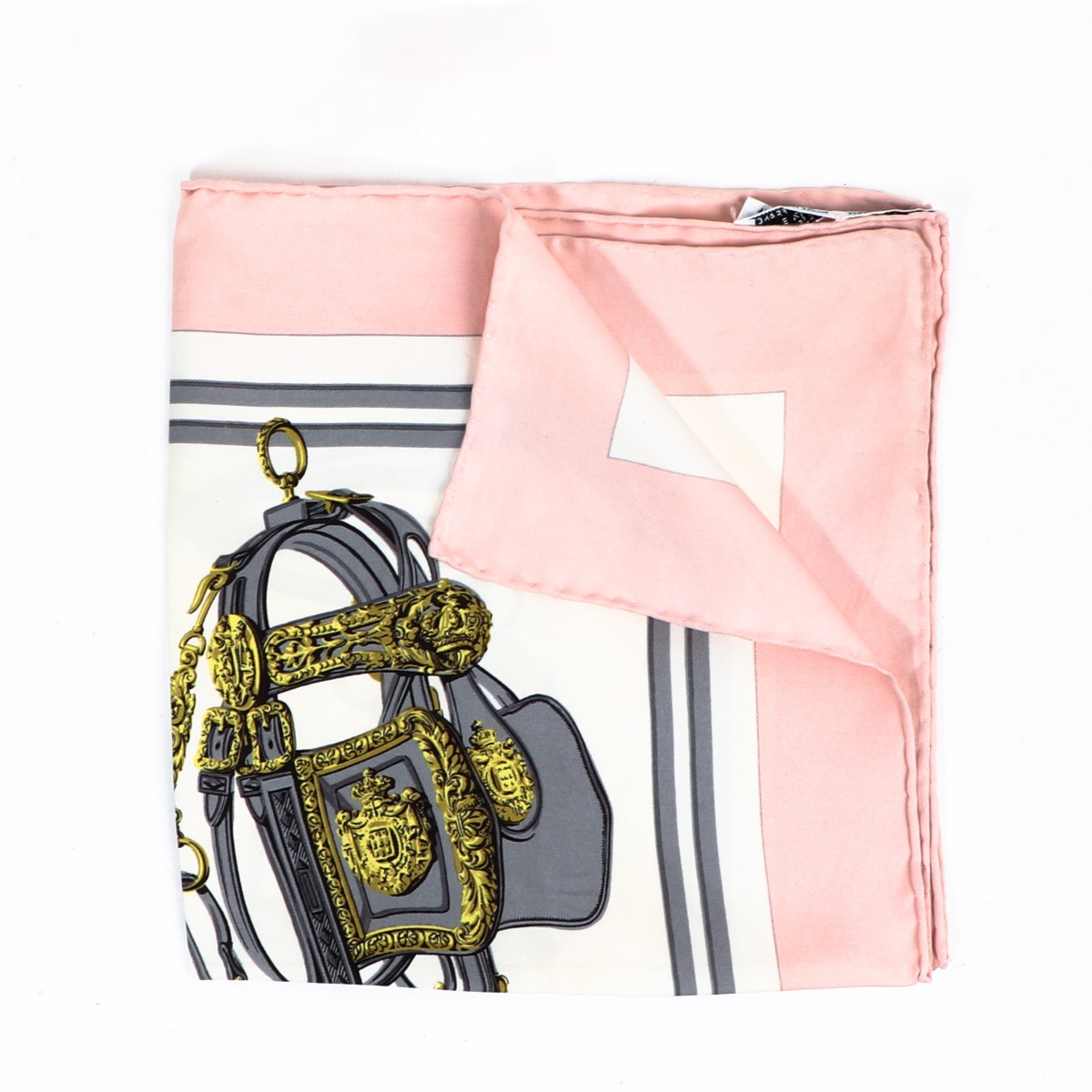 Hermès Light Pink Brides De Gala Silk Scarf ○ Labellov