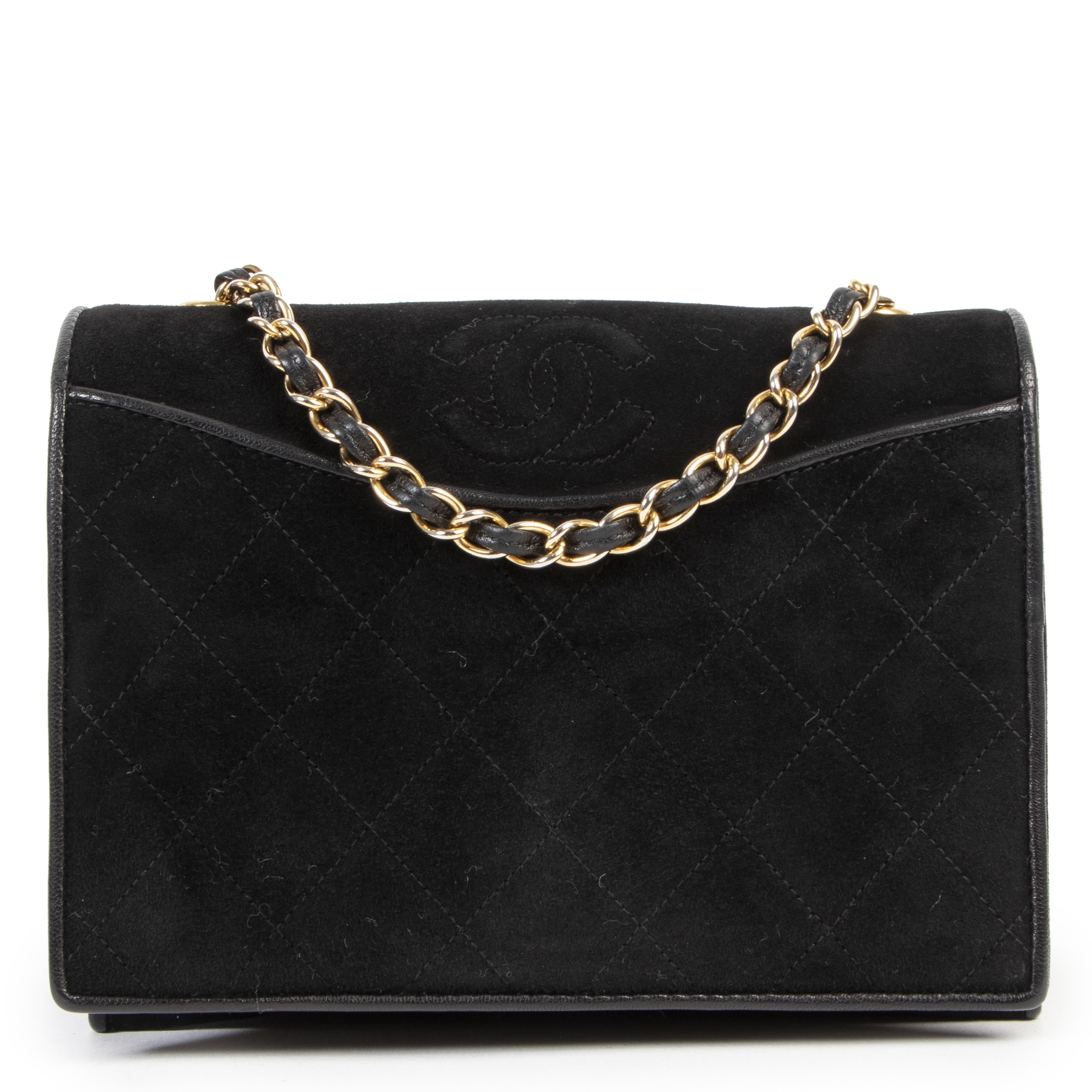 Chanel Classic Medium, Grey Caviar Suede with Silver Hardware, Preowned in  Dustbag WA001
