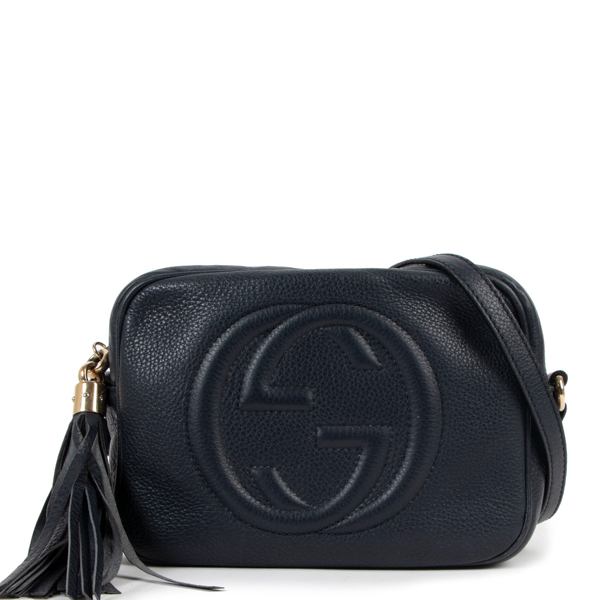 Navy gucci soho disco bag outlet