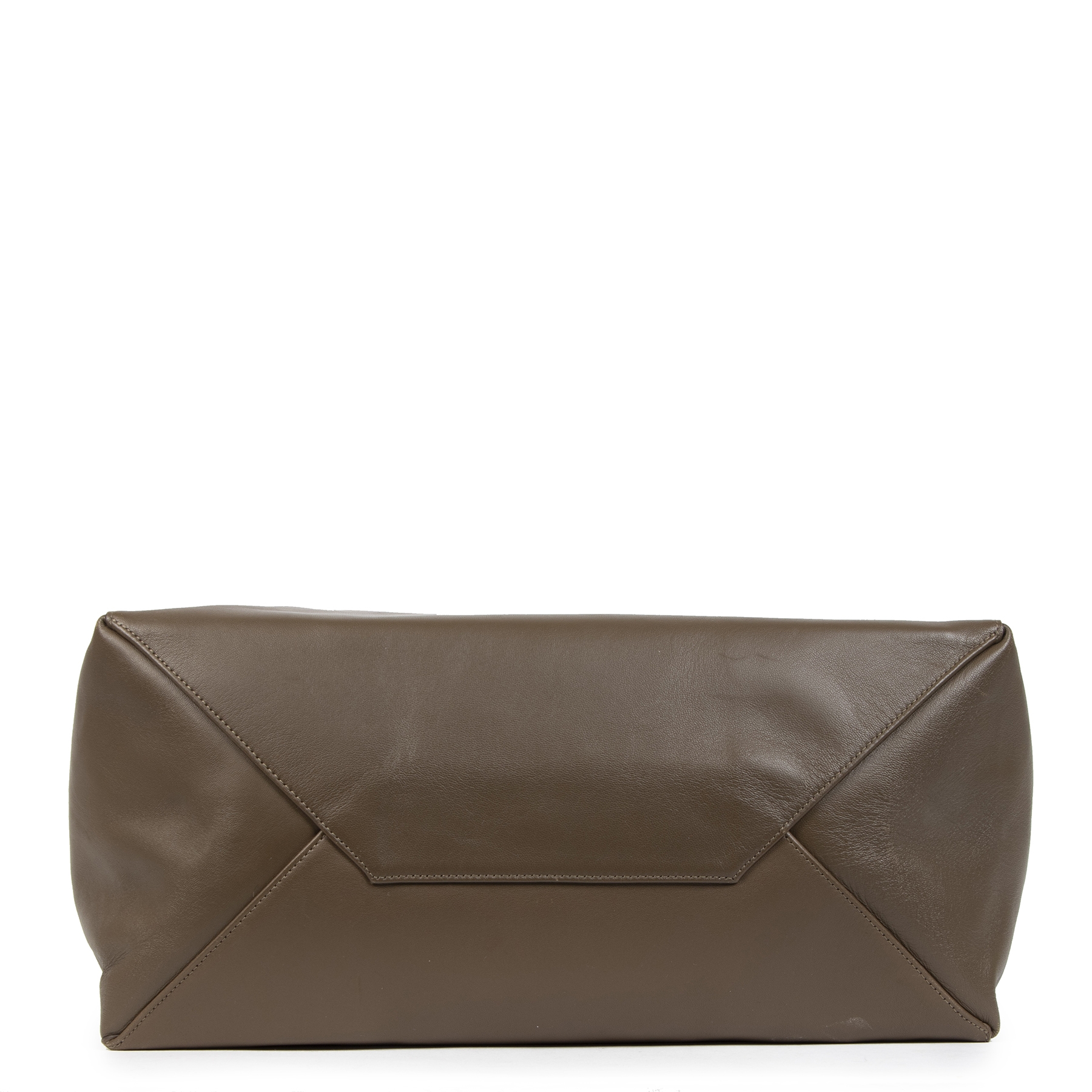 Céline Lambskin Horizontal Bi-Color Cabas Shoulder Bag