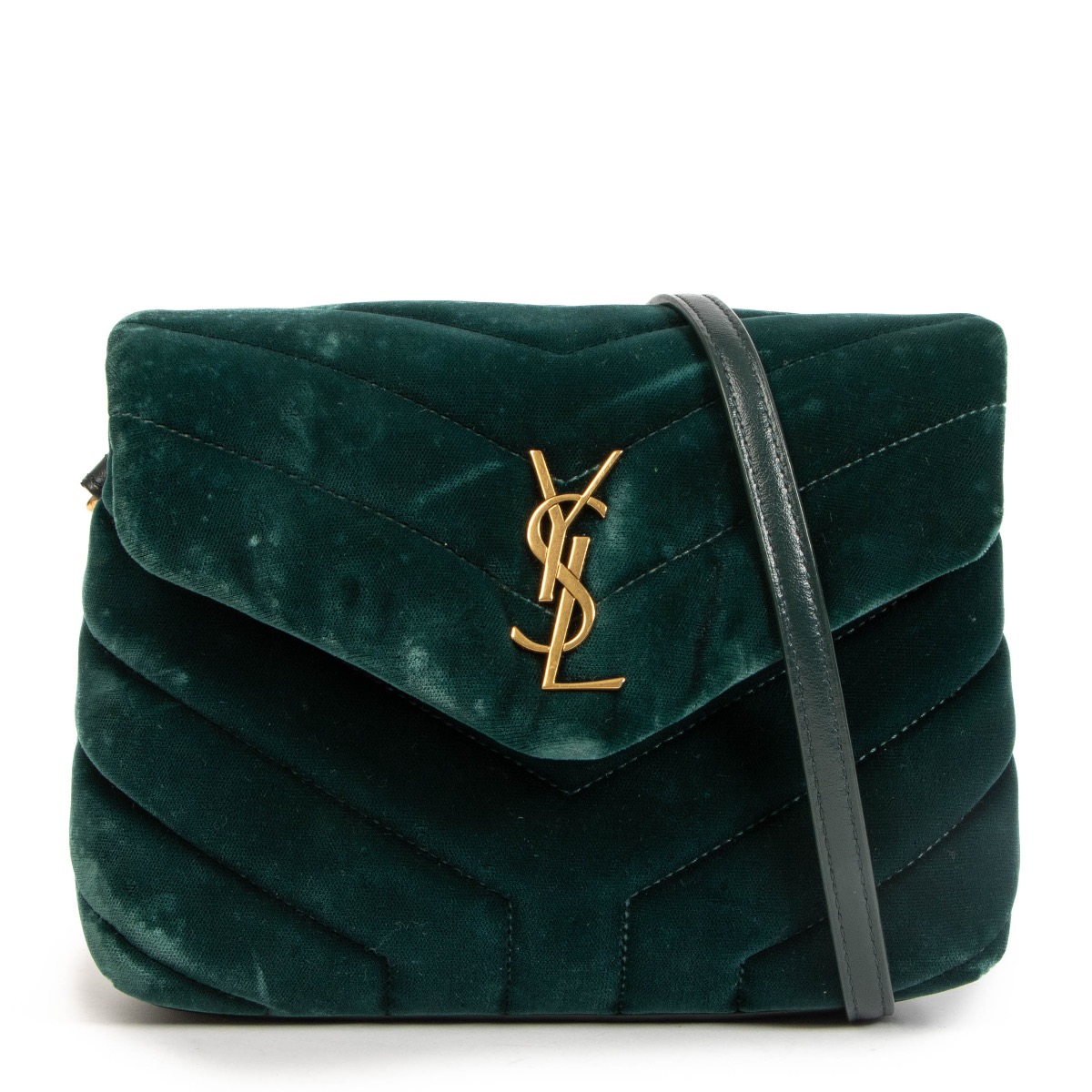 Saint laurent discount green velvet bag