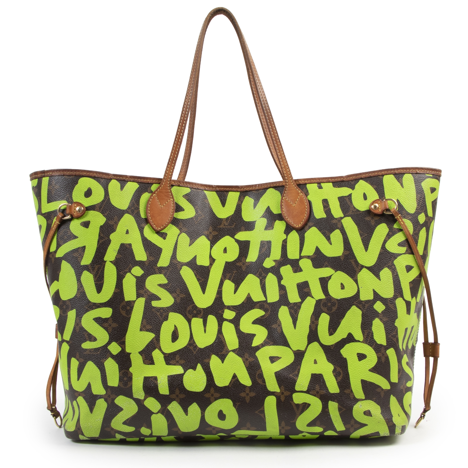 Louis Vuitton Limited Edition Stephen Sprouse Neon Green Grafitti Neverfull  GM ○ Labellov ○ Buy and Sell Authentic Luxury