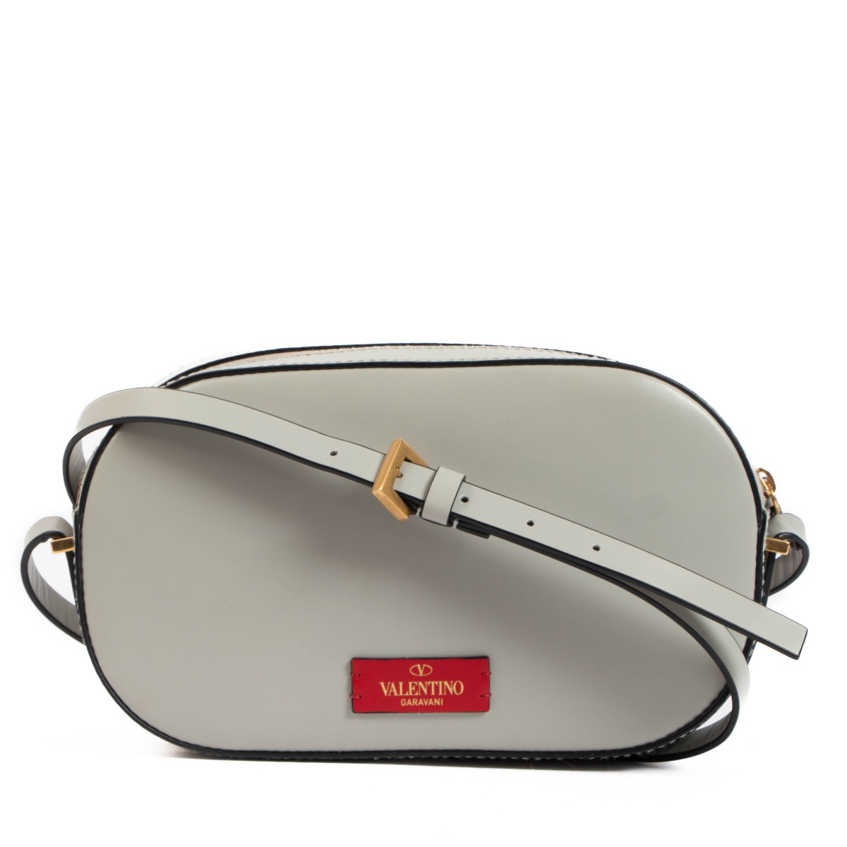 Valentino Garavani Grey V Logo Stitch Bag ○ Labellov ○ Buy
