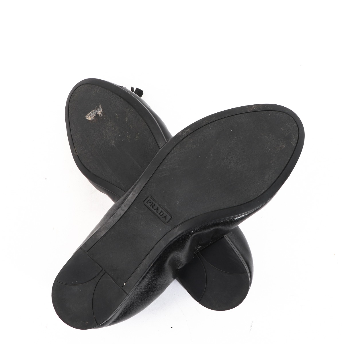 【関税&送料込】Prada Black Nappa Leather Ballerinas Prada Nappa Leather Ballerinas | Saks Fifth Avenue