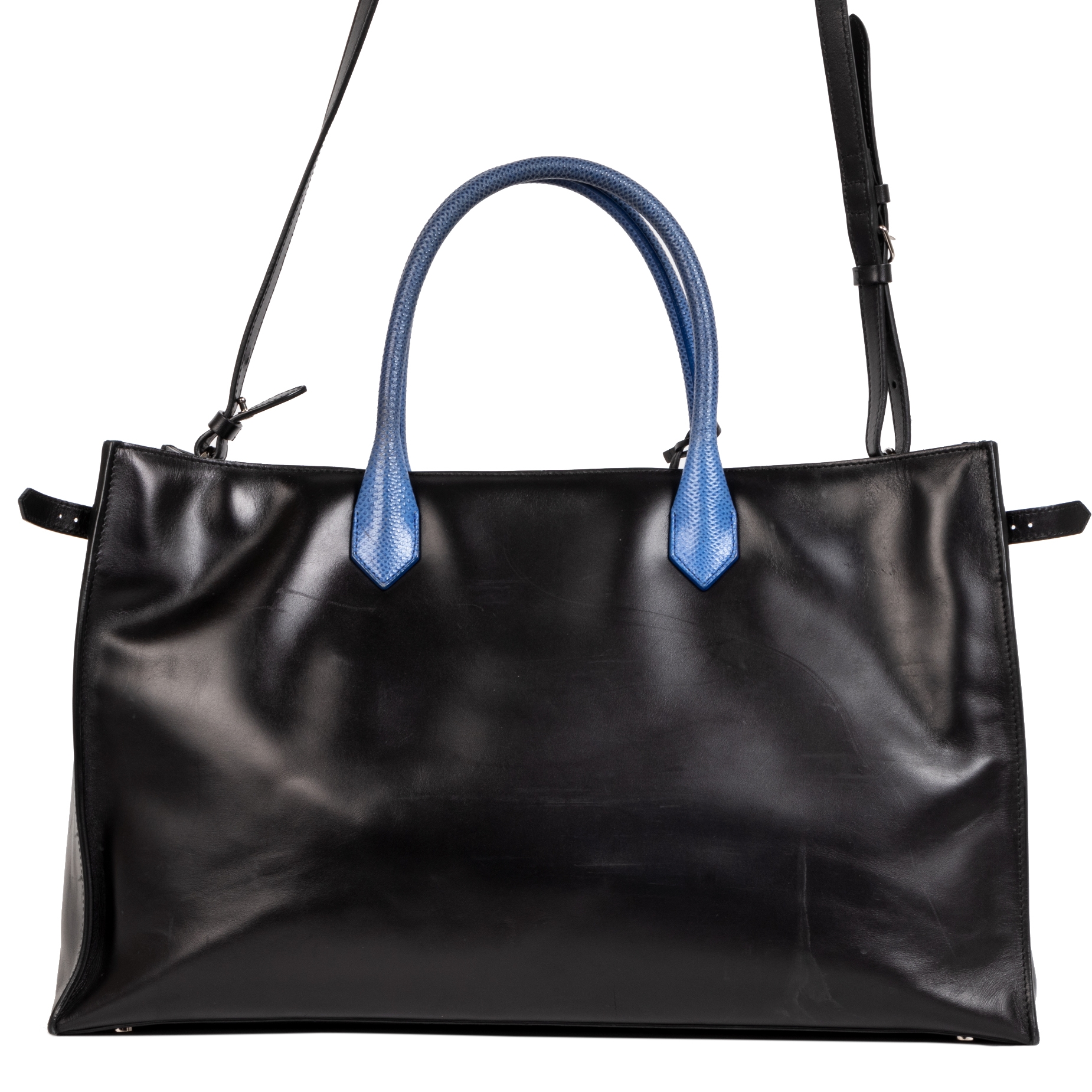 Balenciaga Padlock Black Calfskin leather Karung Shopper Bag Labellov Buy and Sell Authentic Luxury