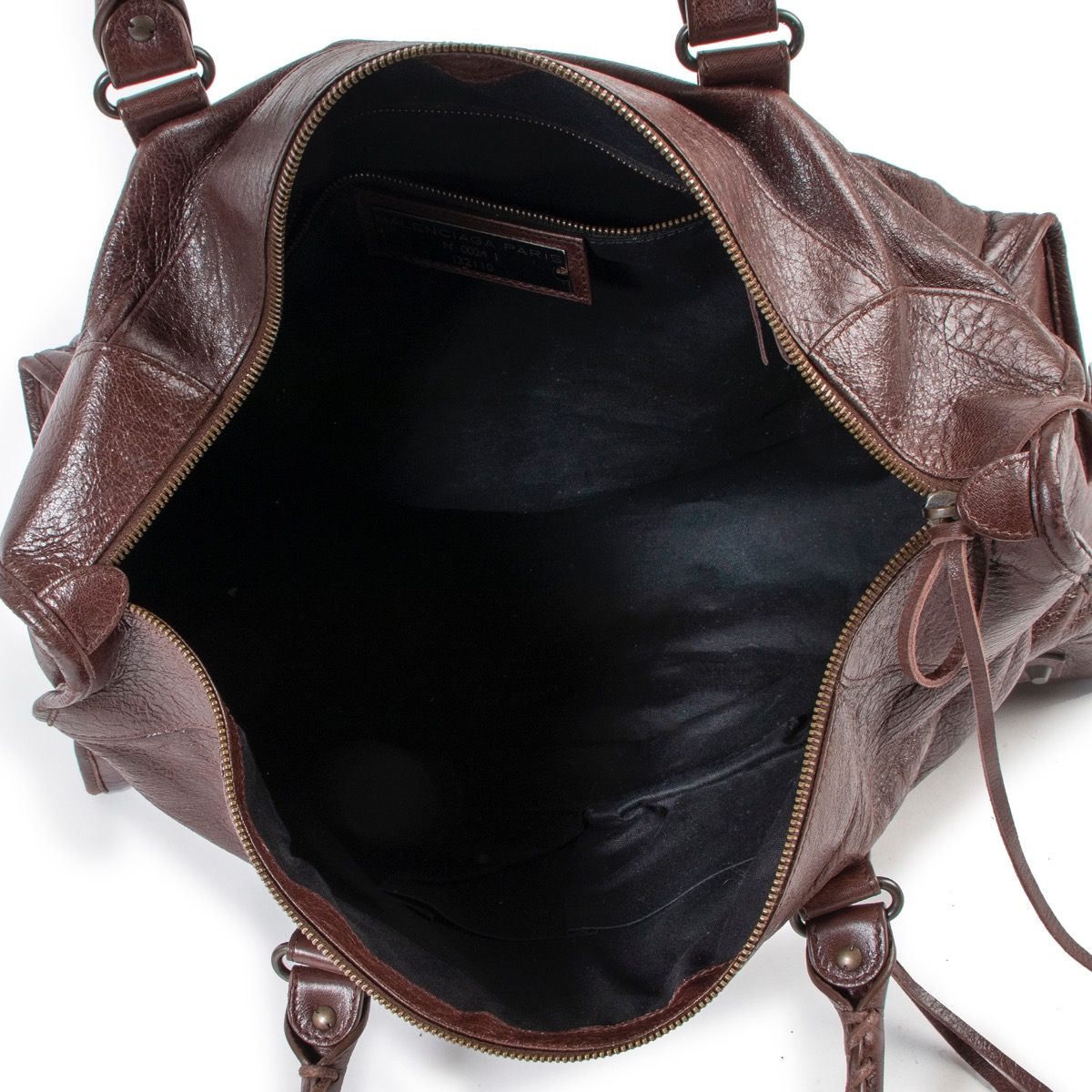 素晴らしい Balenciaga Labellov ○ Bag Shoulder City Classic Brown バッグ